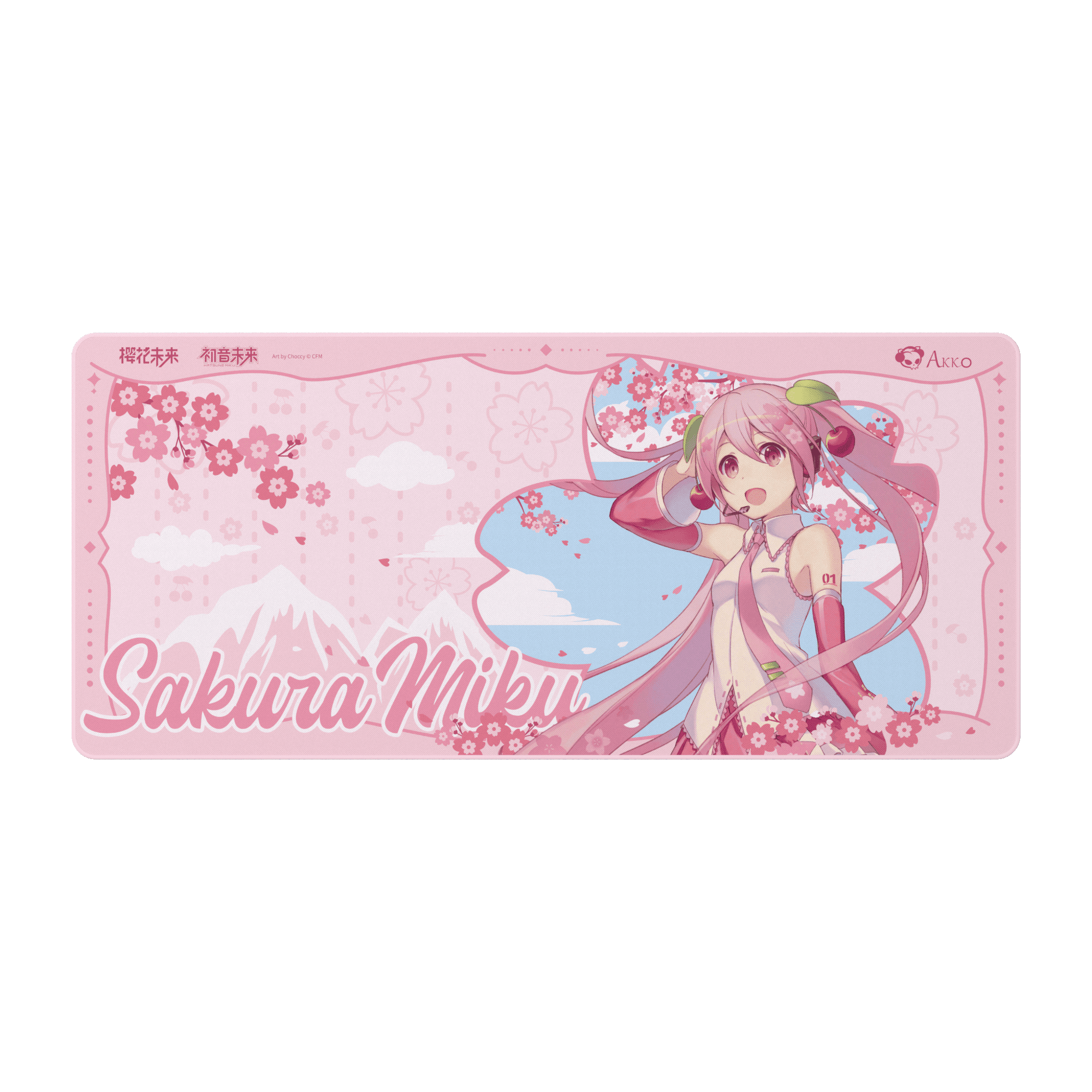 Sakura Miku Pink Pink Mouse Pad