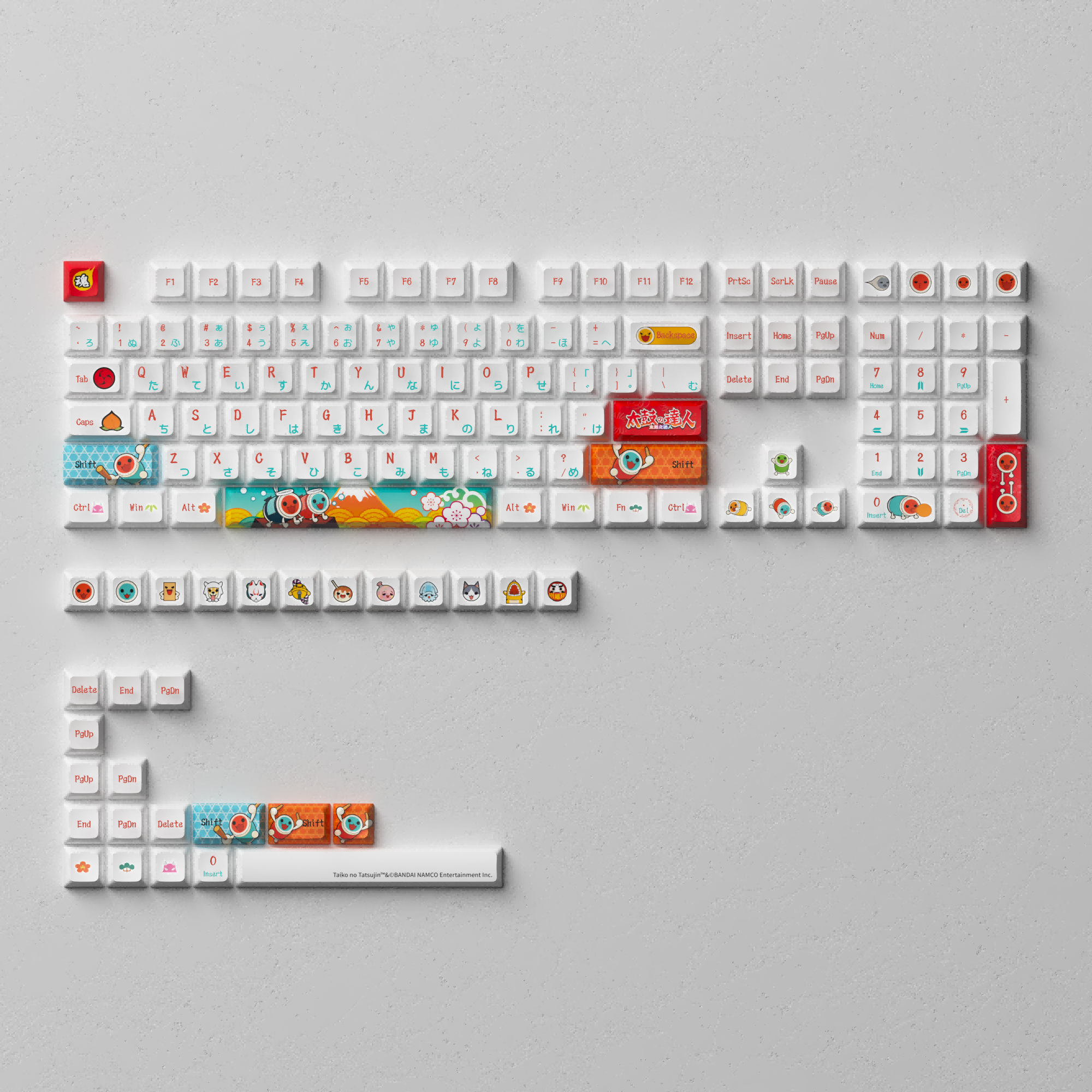 Taiko no Tatsujin Tastenkappen-Set (137 Tasten)