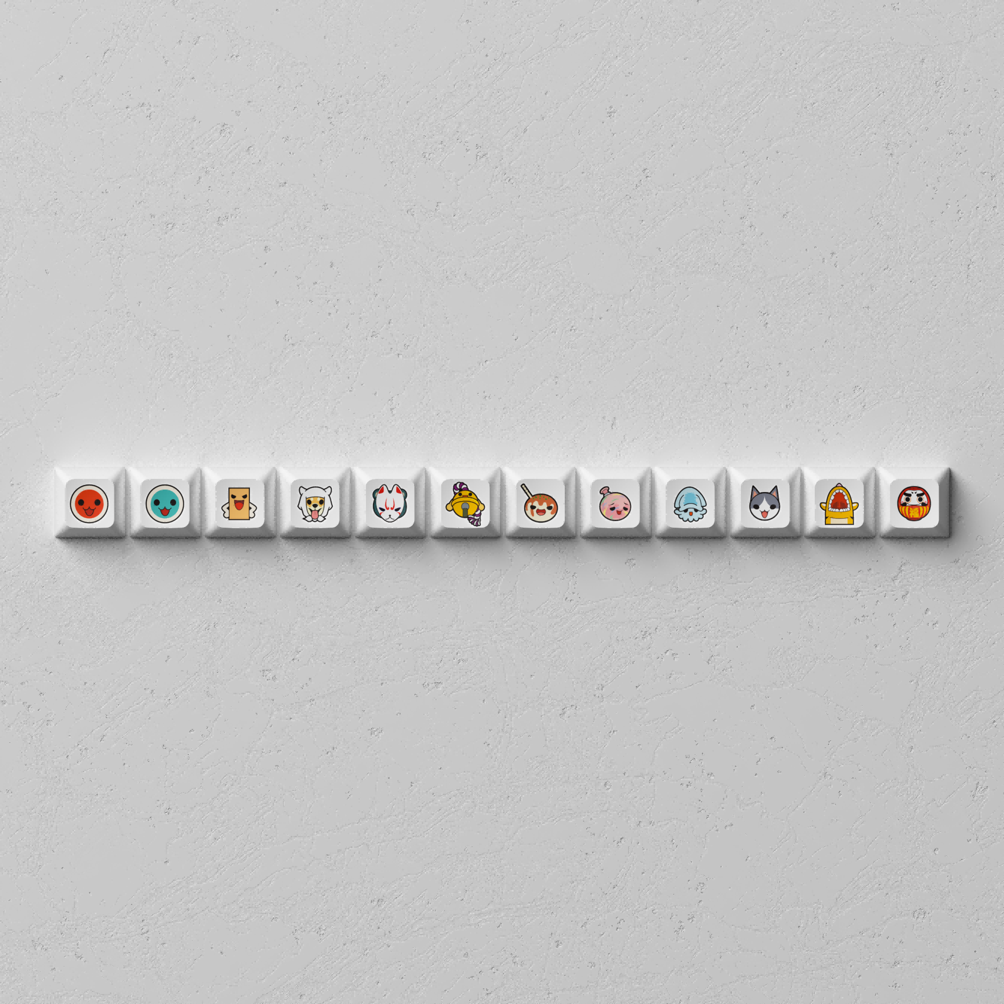 Taiko no Tatsujin Tastenkappen-Set (137 Tasten)
