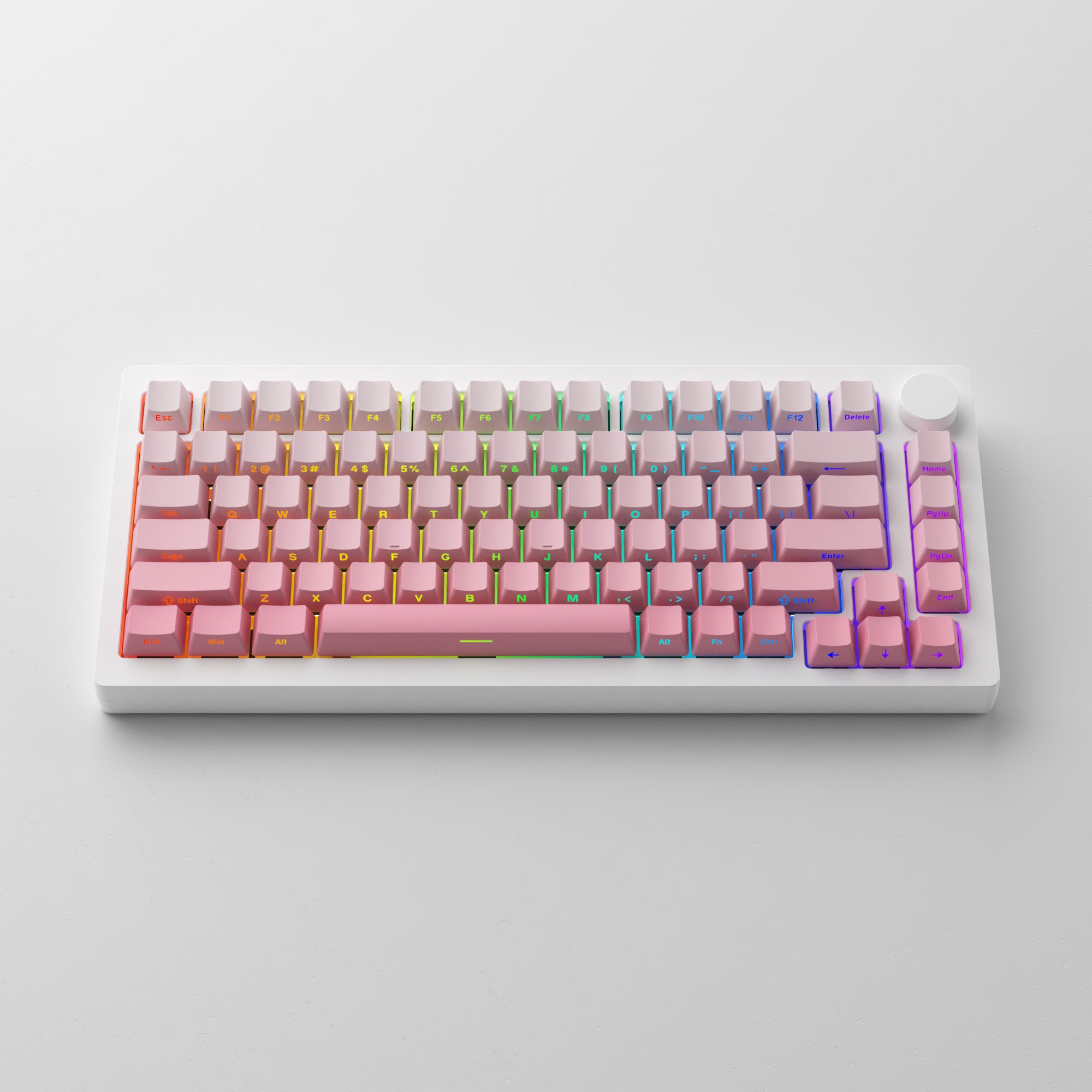 moonlight white rgb monsgeek m1w wireless hall effect keyboard