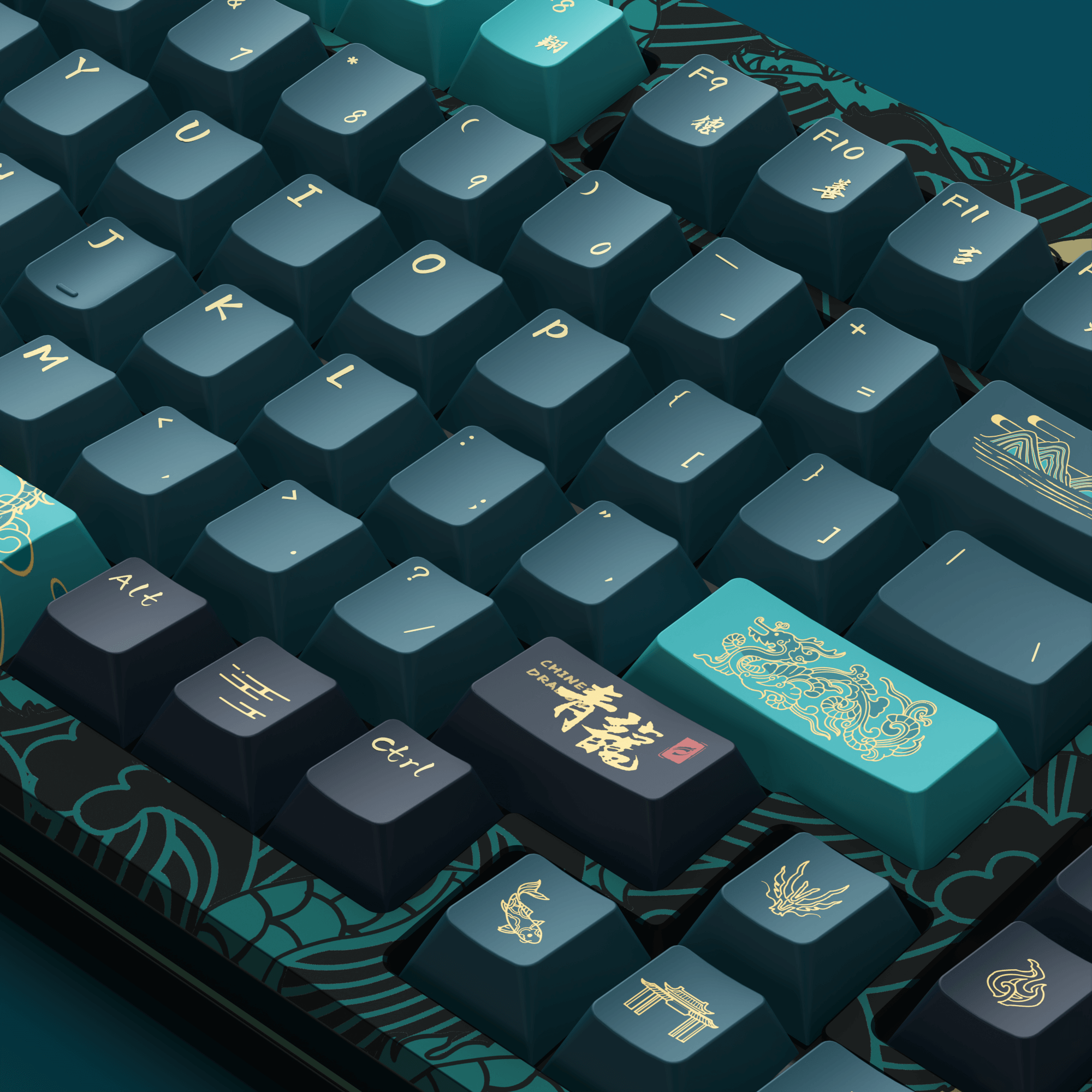 MOD 007 V3 HE Year of Dragon Hall Effect Keyboard Keycap Details