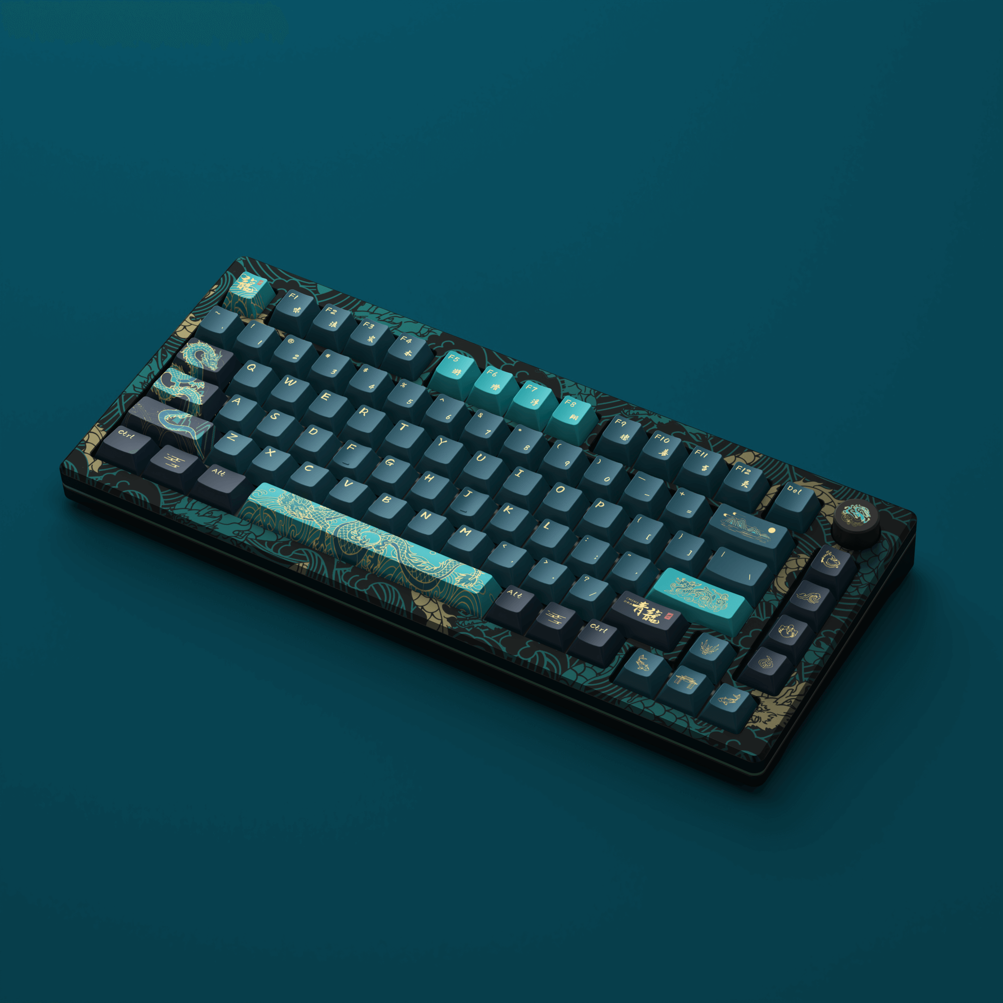 MOD 007 V3 HE Year of Dragon Hall Effect Keyboard Side Details