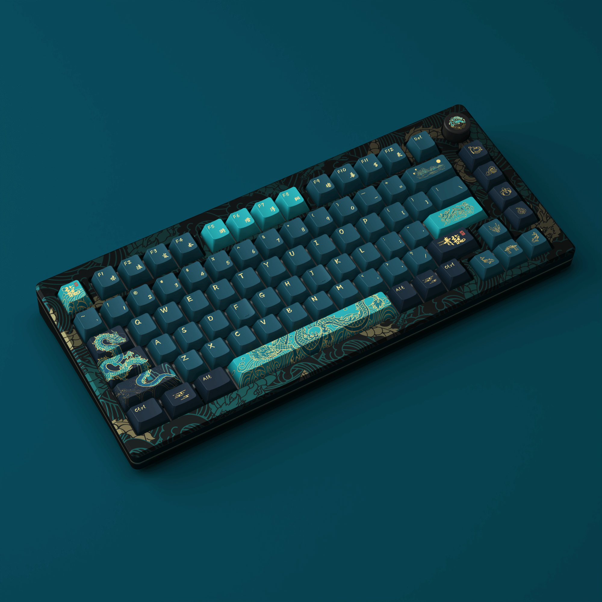 MOD 007 V3 HE Year of Dragon Hall Effect Keyboard Side Details