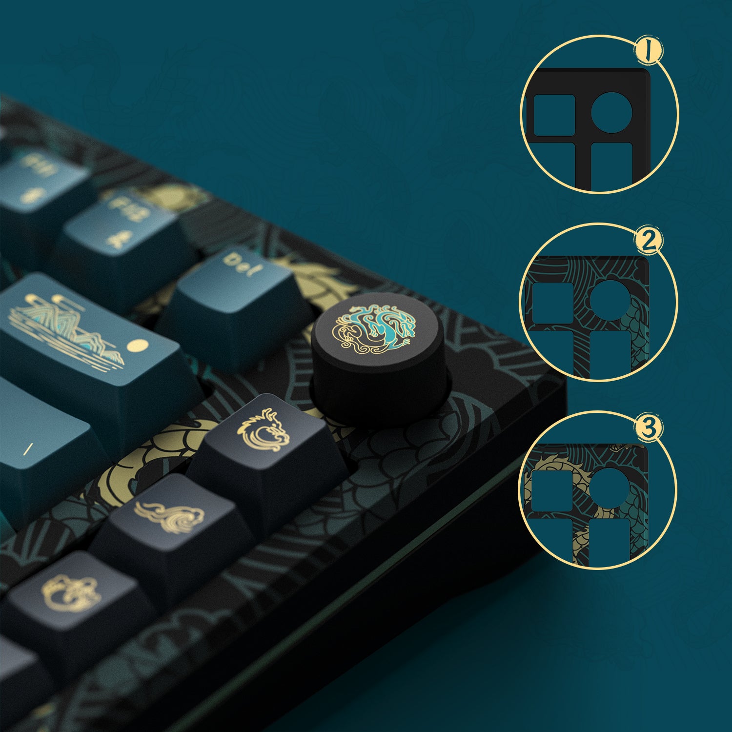 MOD 007 HE Year of Dragon Three Tone Anodization