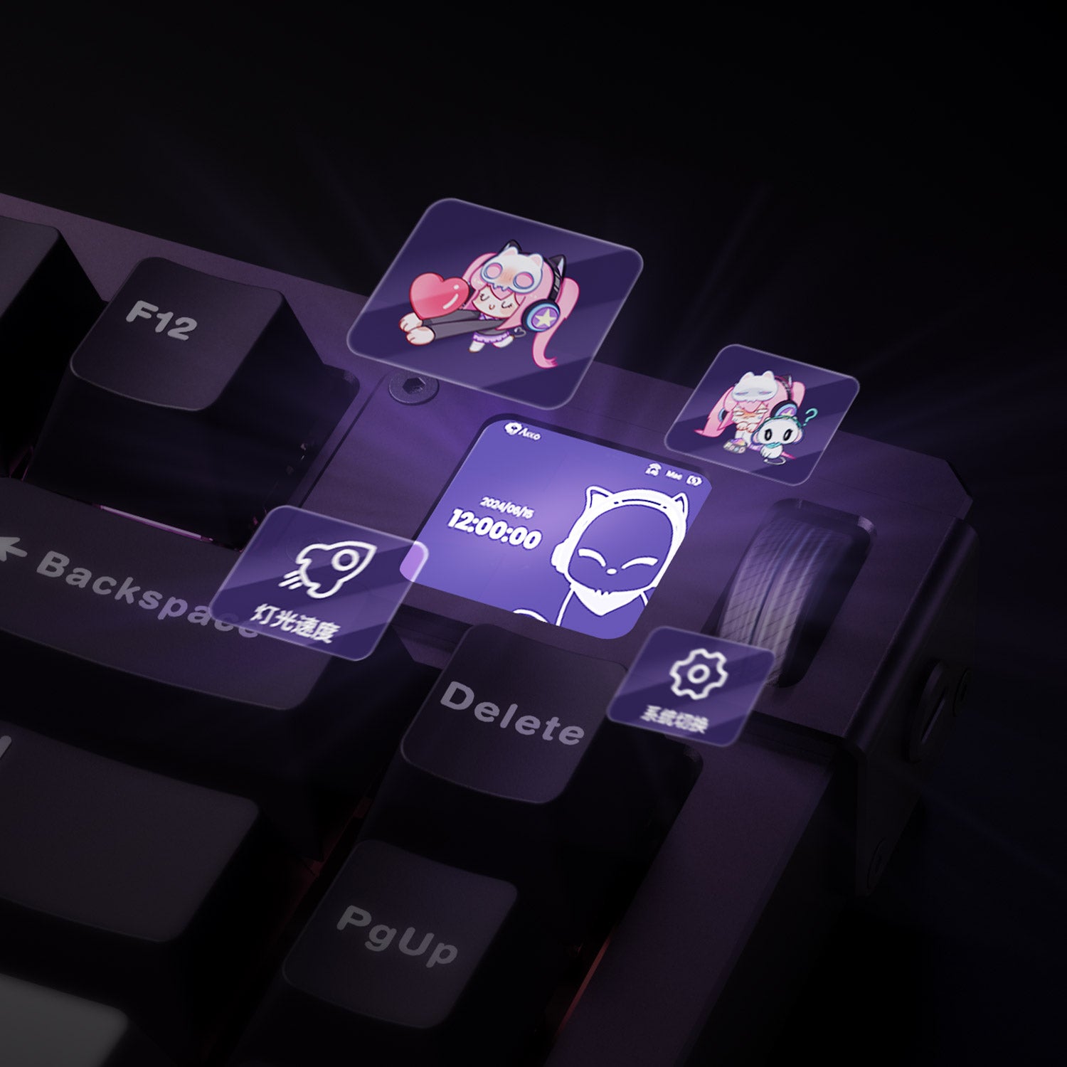 Akko MOD 007B V5 HE Magnetic Keyboard Display Screen