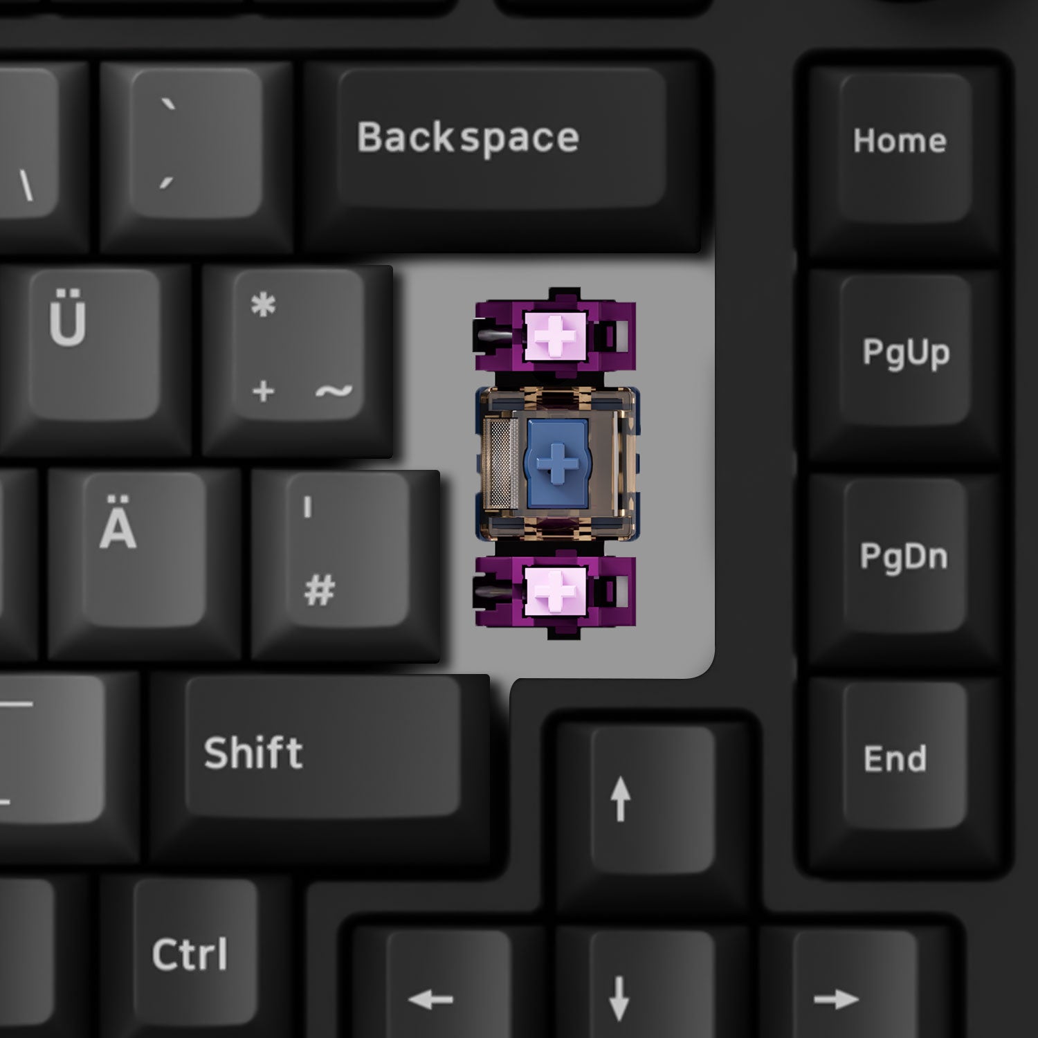 Akko MOD007 V3 HE Black Silver ISO Keyboard Demagnetized Stabilizer