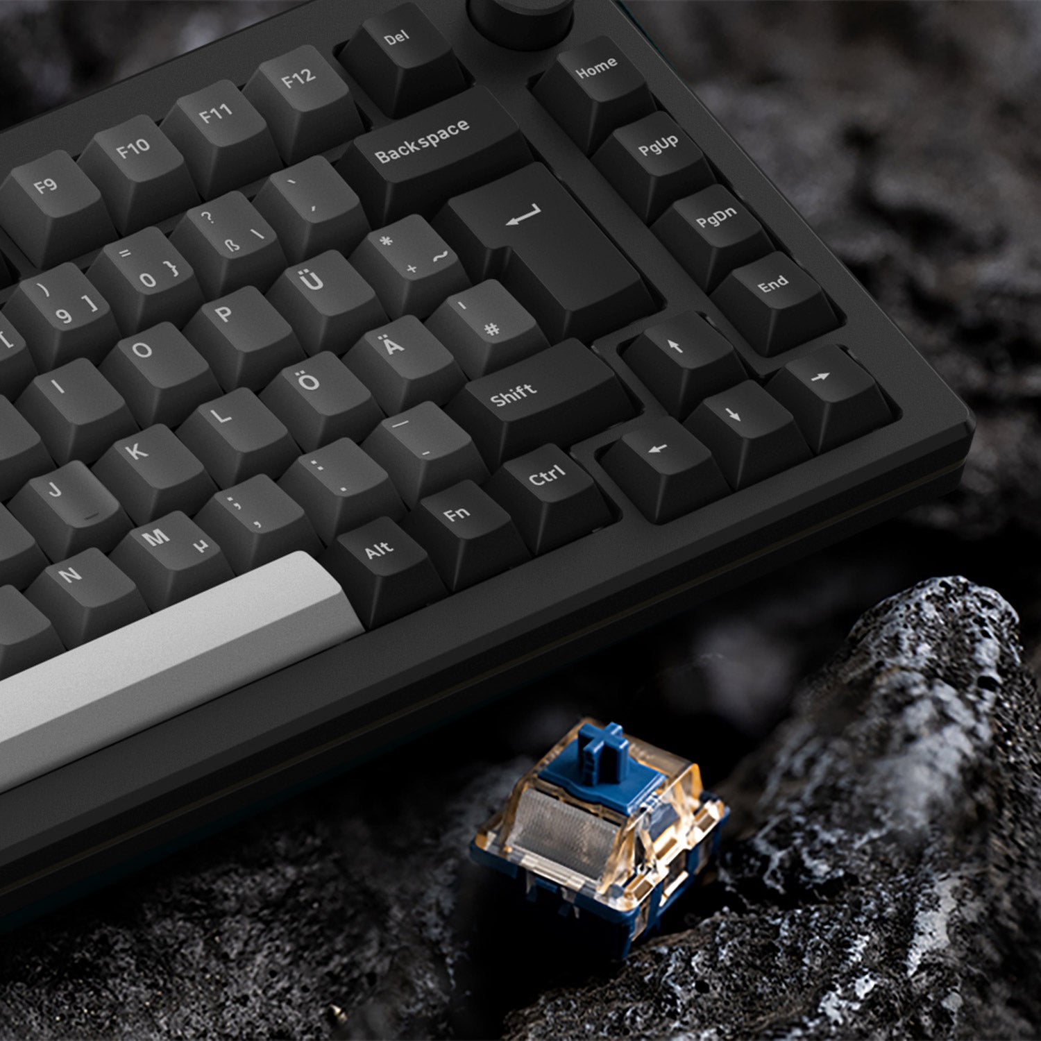 Akko MOD007 V3 HE Black Silver ISO Keyboard Astrolink Switches