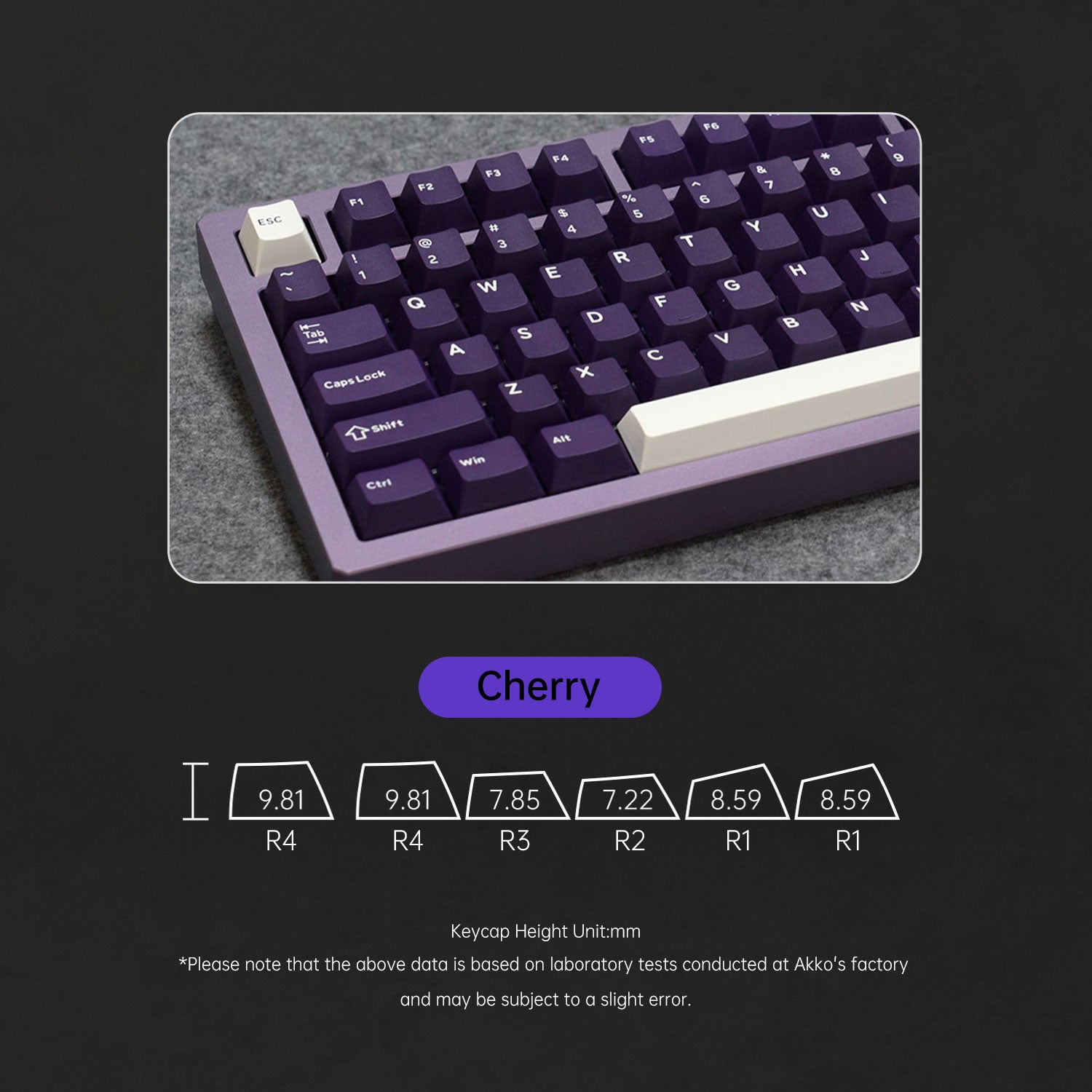 Akko MOD 007B V5 HE Magnetic Keyboard Cherry Profile Keycaps