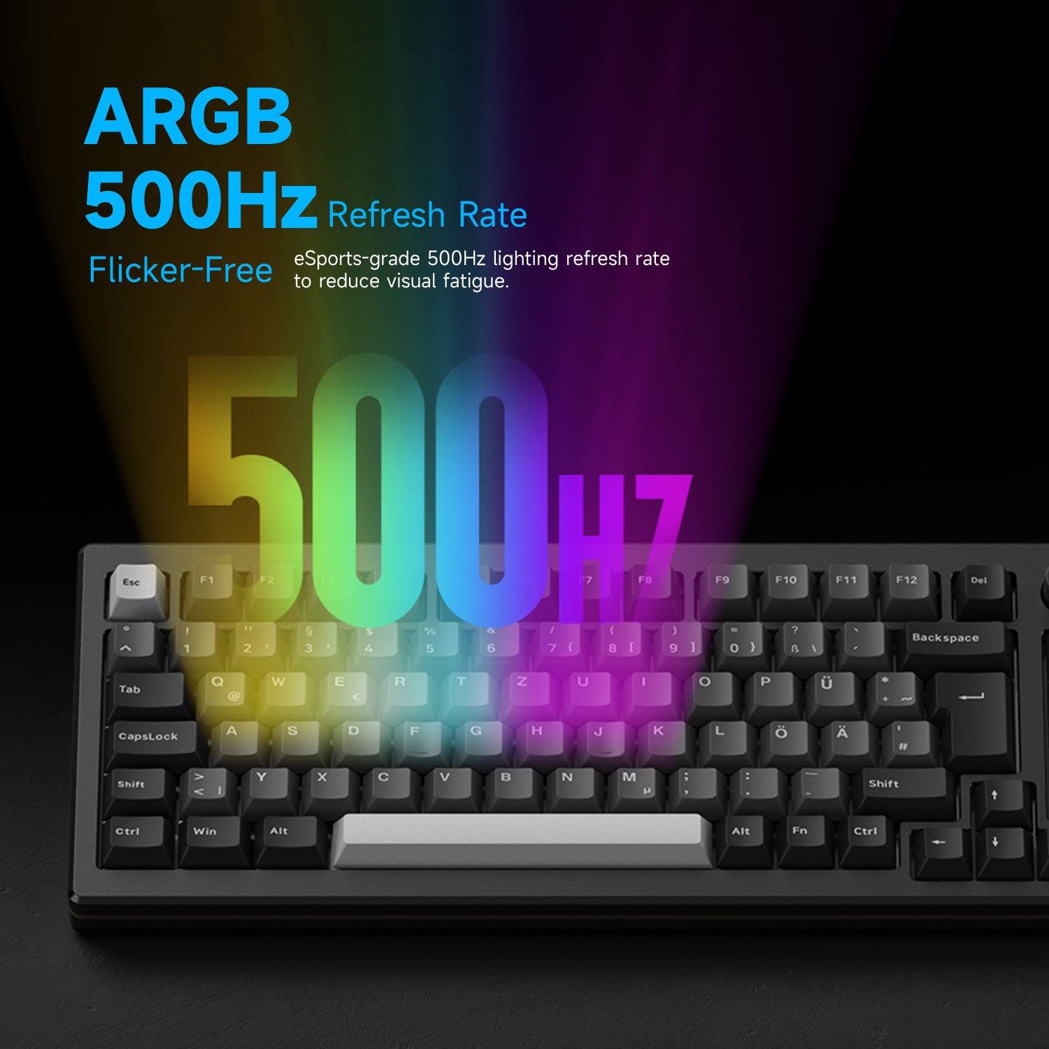 Akko MOD007 V3 HE Black Silver ISO Keyboard ARGB