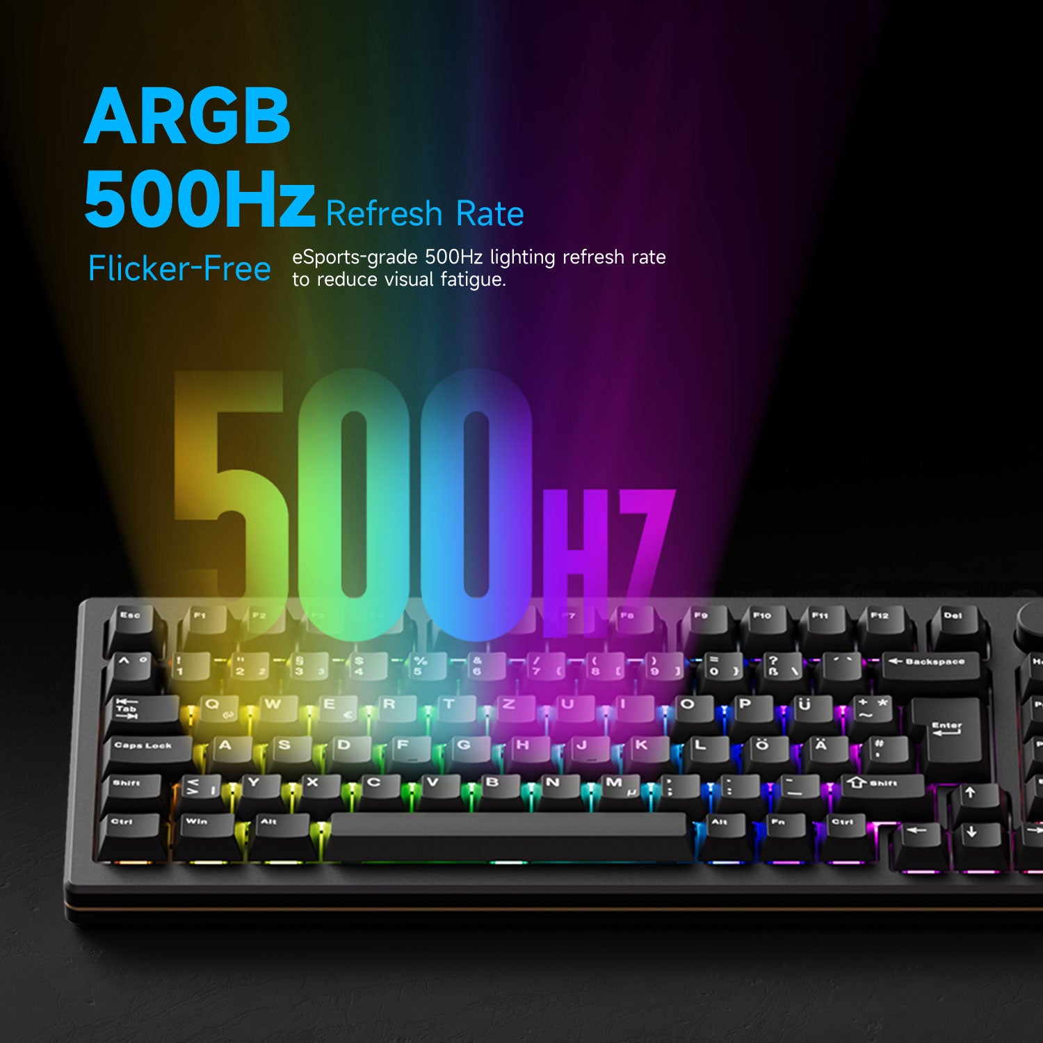 Akko MOD007 V3 HE Black Silver ISO Keyboard ARGB