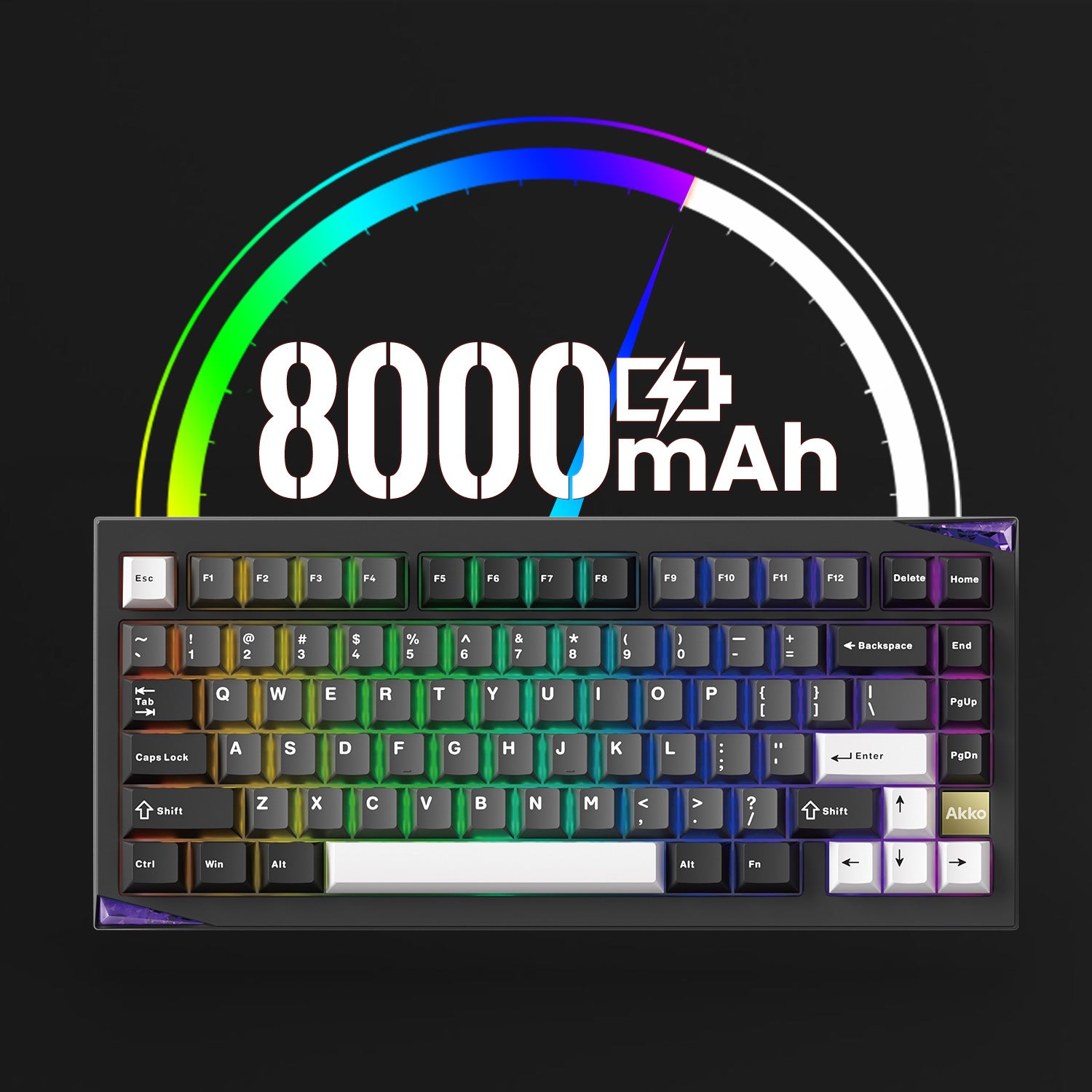 Akko Mineral 01 VIA Custom Mechanical Keyboard 8000mAh Battery