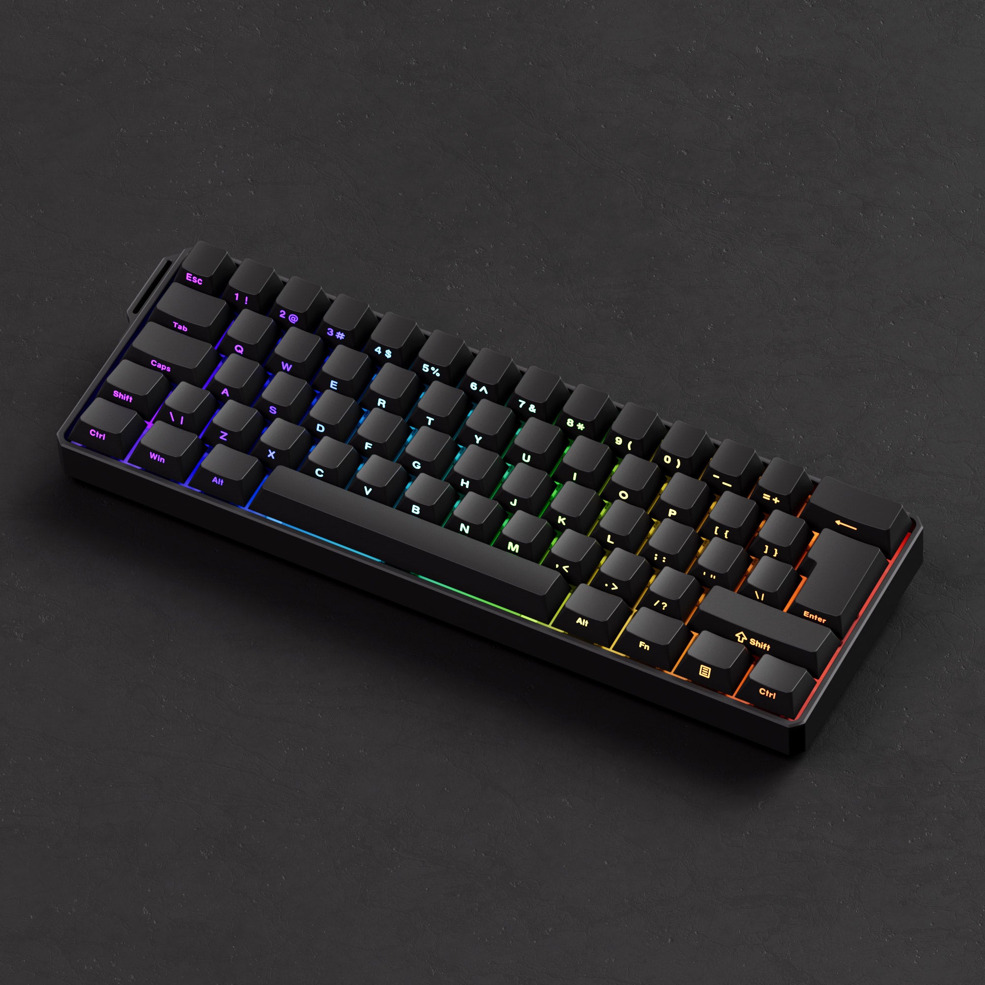 FUN60 Ultra ISO HE Magnetic Keyboard Front Right Side Details