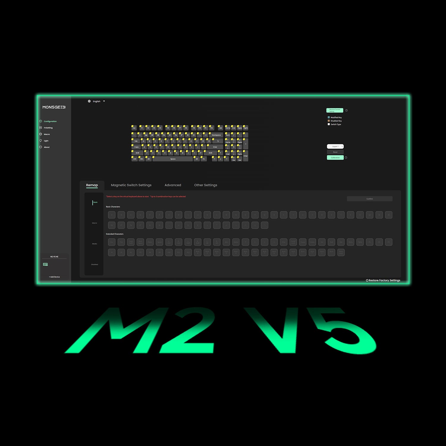 Monsgeek M2 V5 HE Magnetic Keybaord Driver