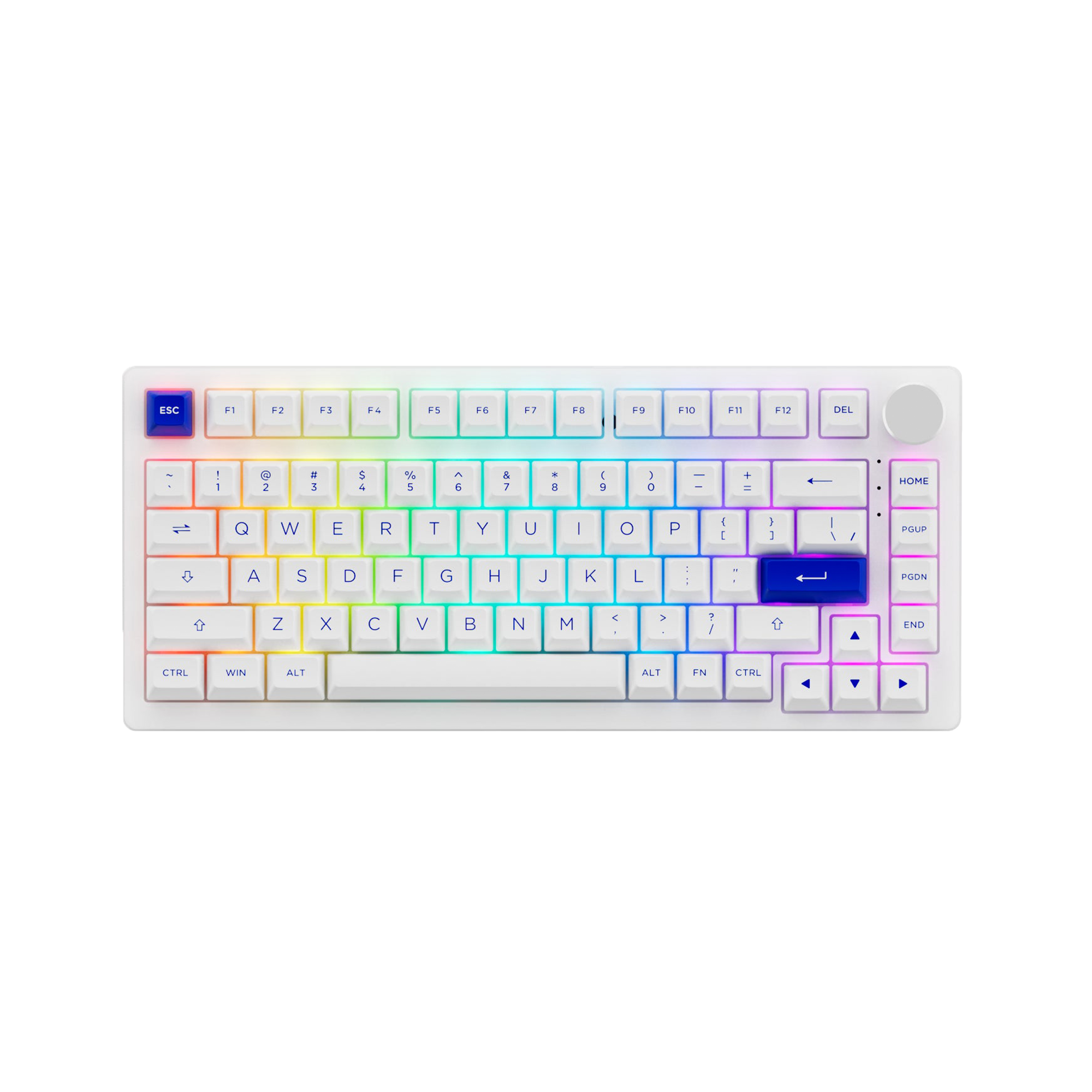 Bleu sur blanc PC75B Plus
