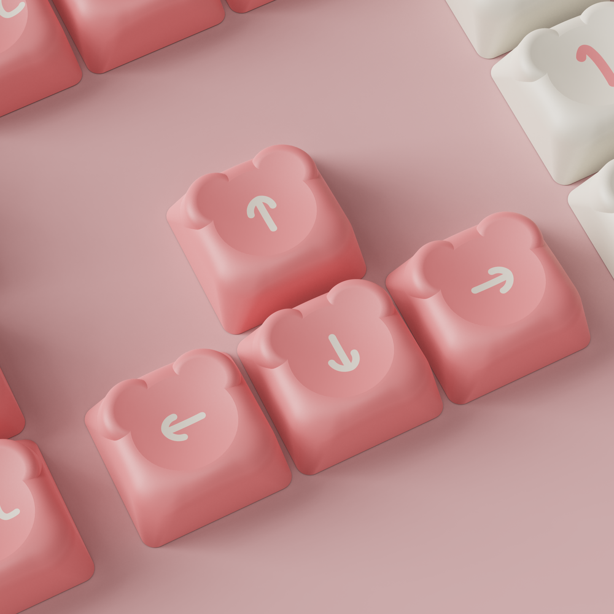 Sakura-Bär-Tastenkappen-Set (122 Tasten)