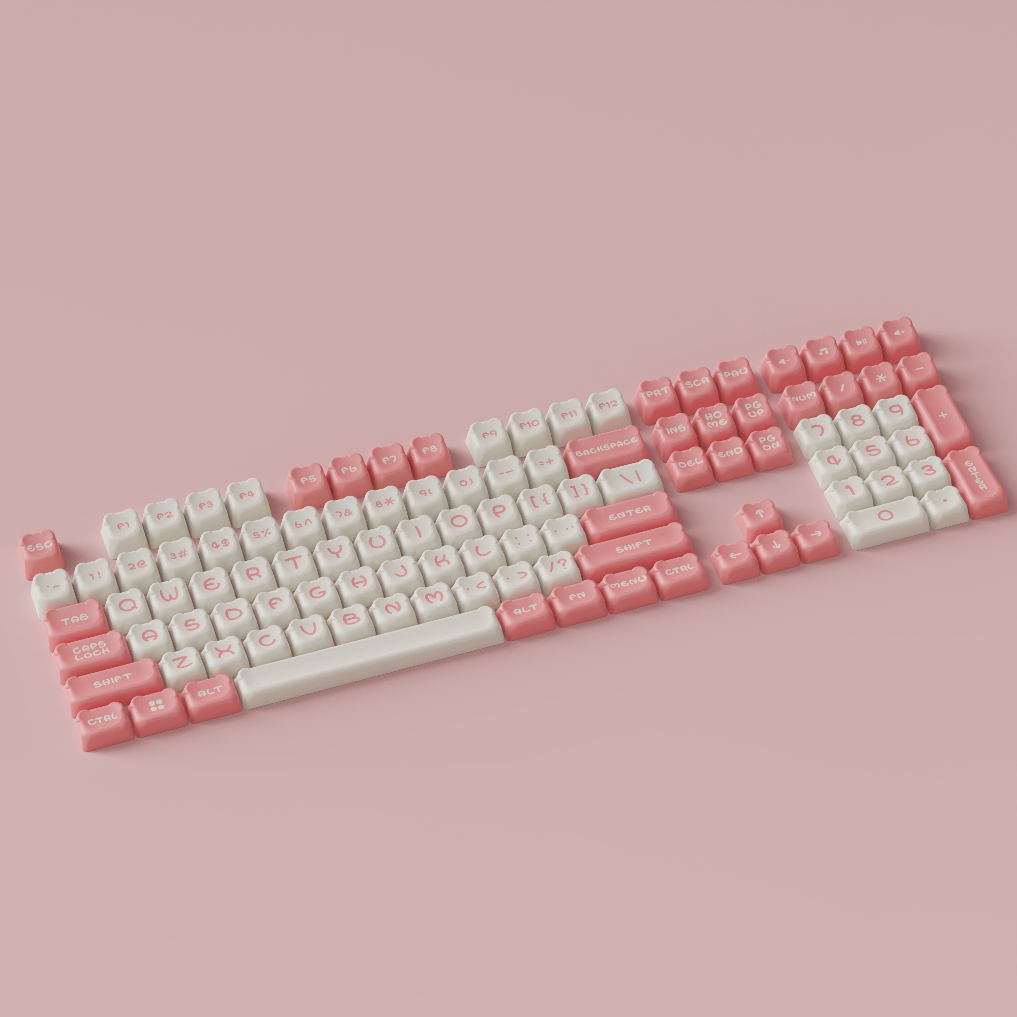 Sakura-Bär-Tastenkappen-Set (122 Tasten)