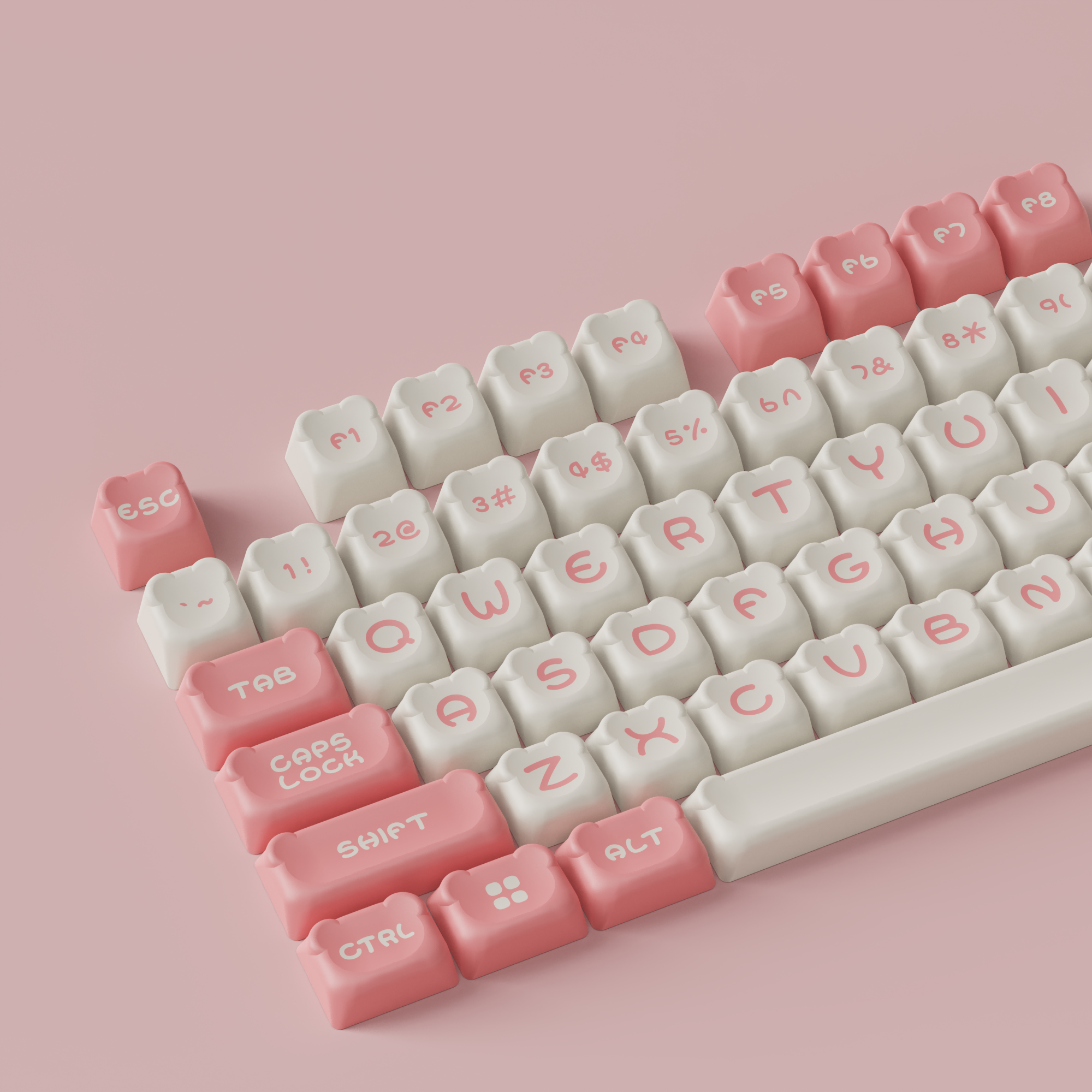 Sakura-Bär-Tastenkappen-Set (122 Tasten)