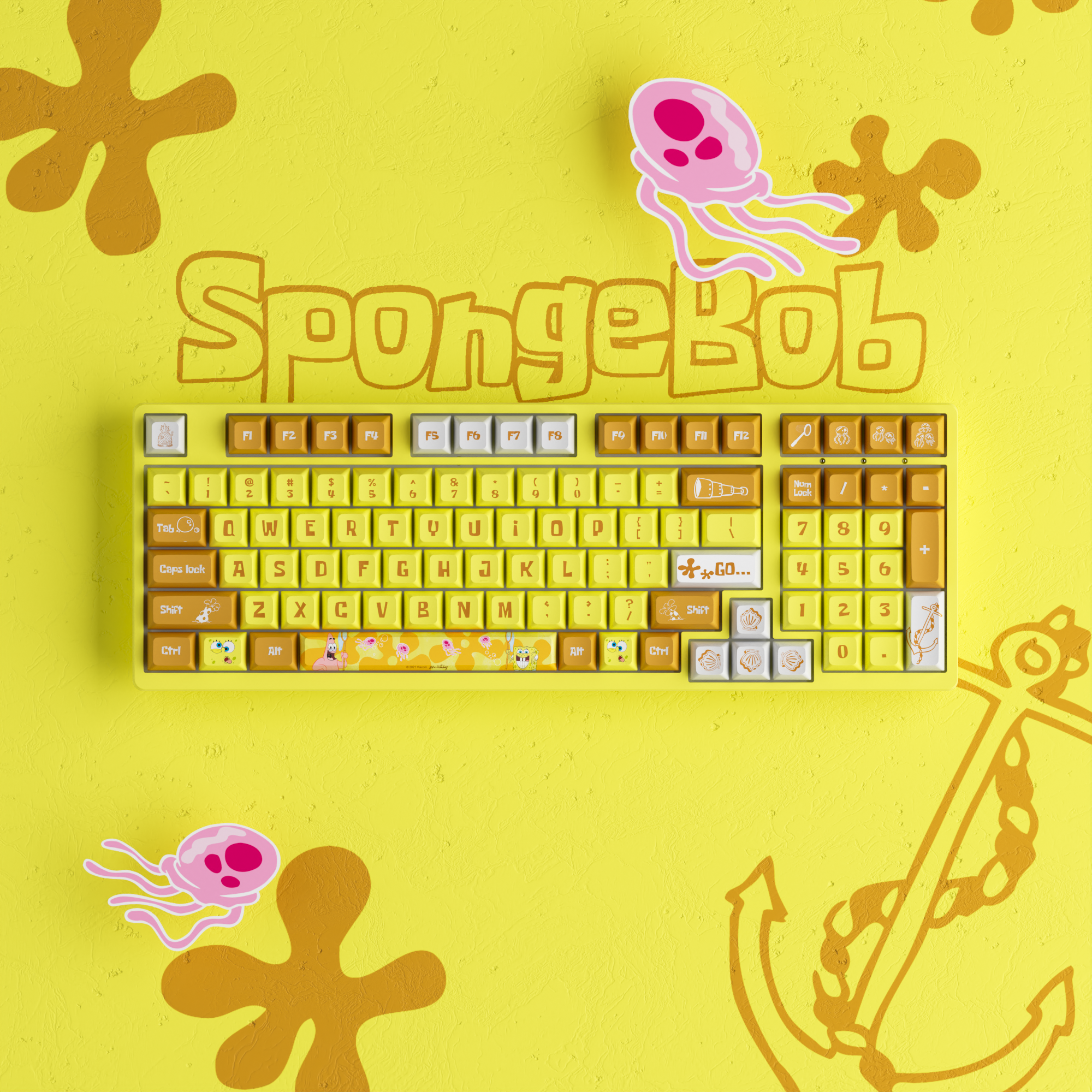 SpongeBob-Tastenkappen-Set (138 Tasten)
