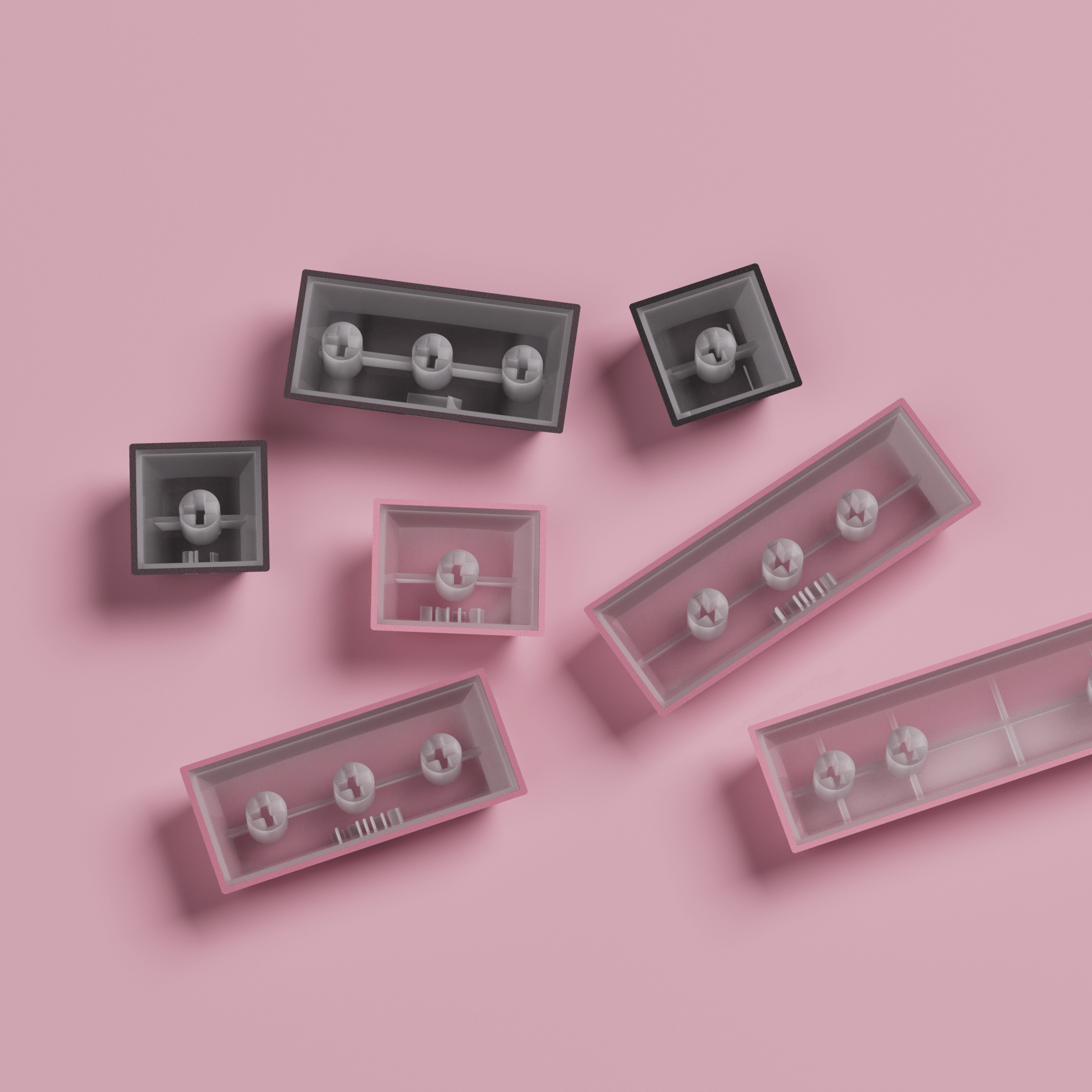 Akko Black Pink Gradient Keycap Set MX Switch Compatibility