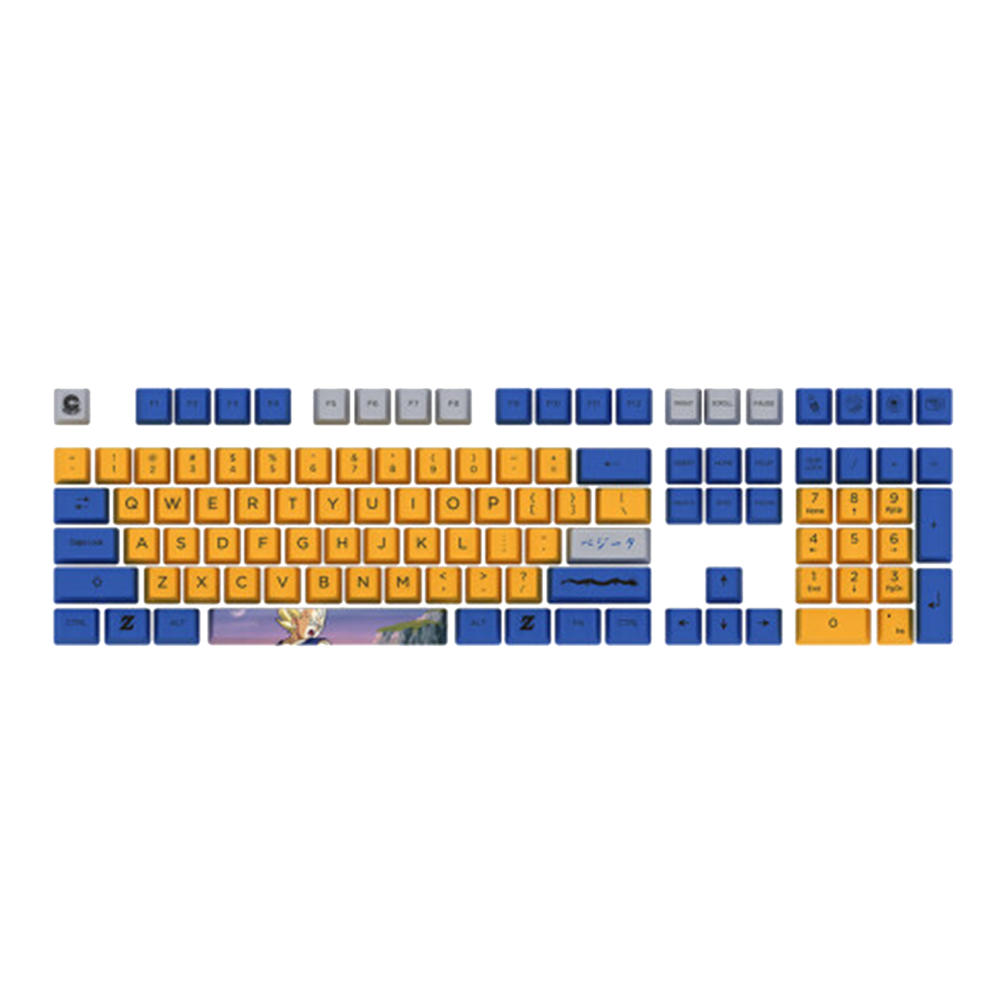 Dragon Ball Super Vegeta keycap Set(108-key)