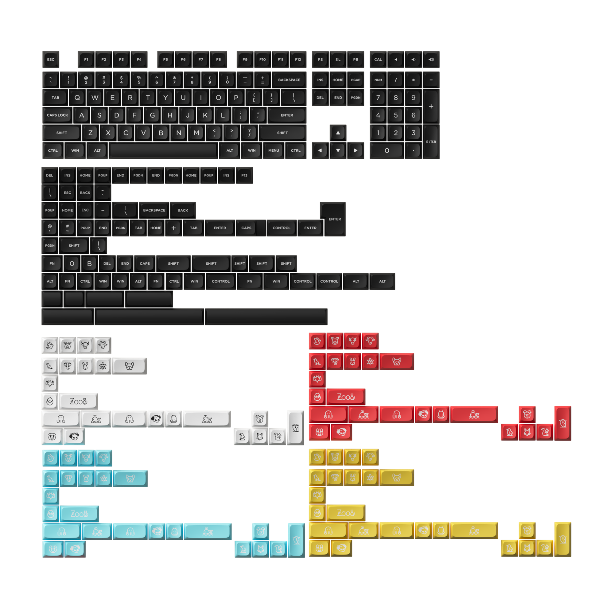 Akko WOB Building Blocks Keycap Set(282-Key) | AKKO EU