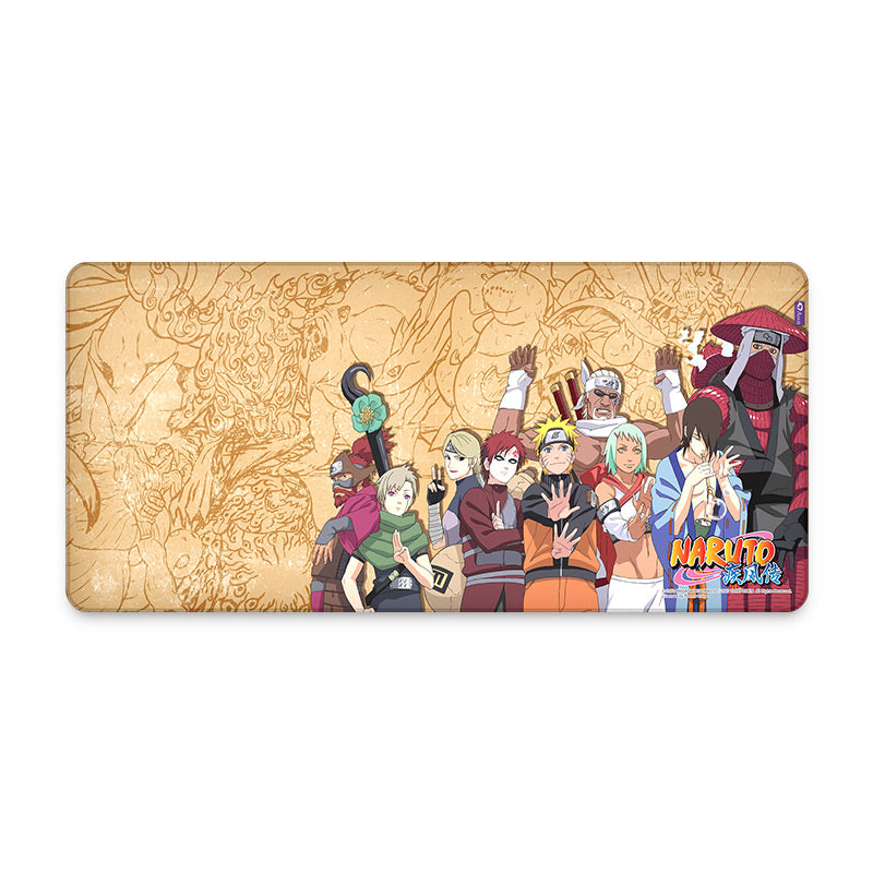Alfombrilla De Ratón Naruto Shippuden – Diseño Grupal, Tamaño 20x24 Cm – Para Fans Del Anime