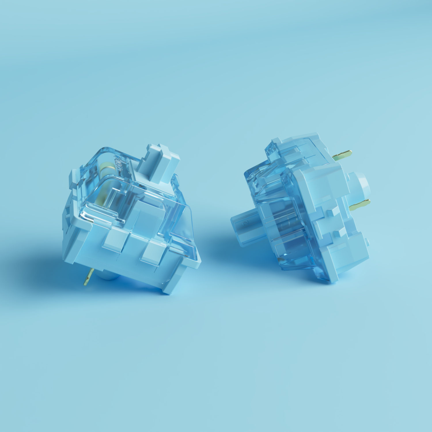 V3 Cremeblauer Schalter (45 Stück)