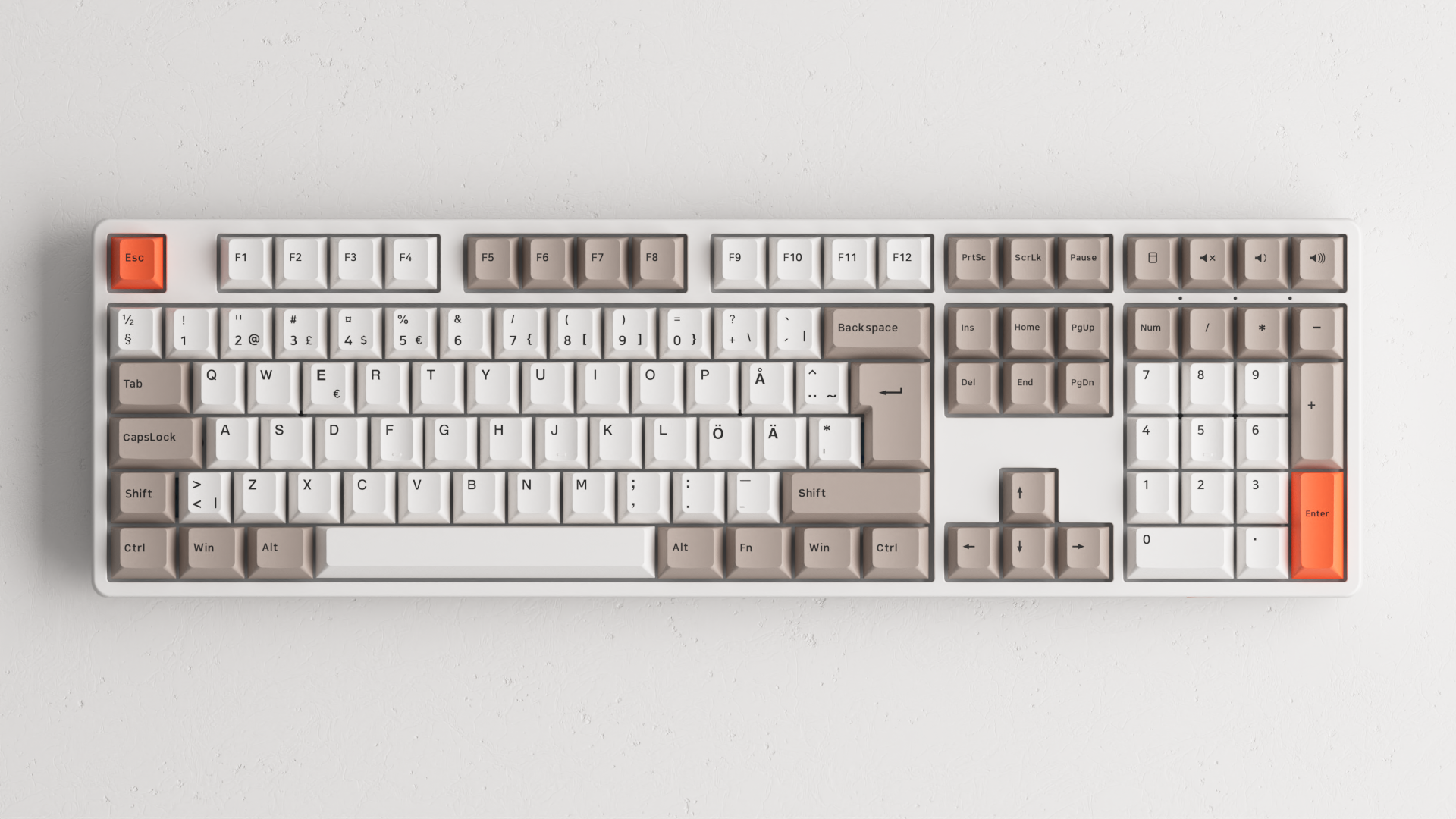 A close view of Steam Engine 5108B Plus ISO DE/Nordic Keyboard