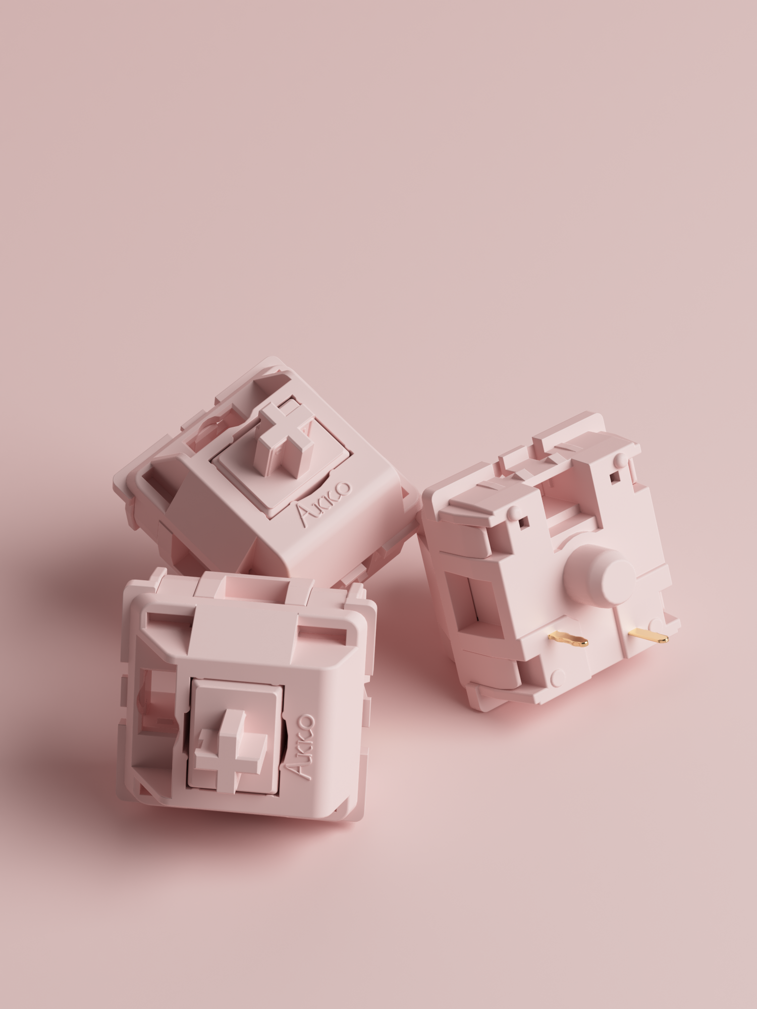 Akko POM Rosa Schalter (45 Stück)