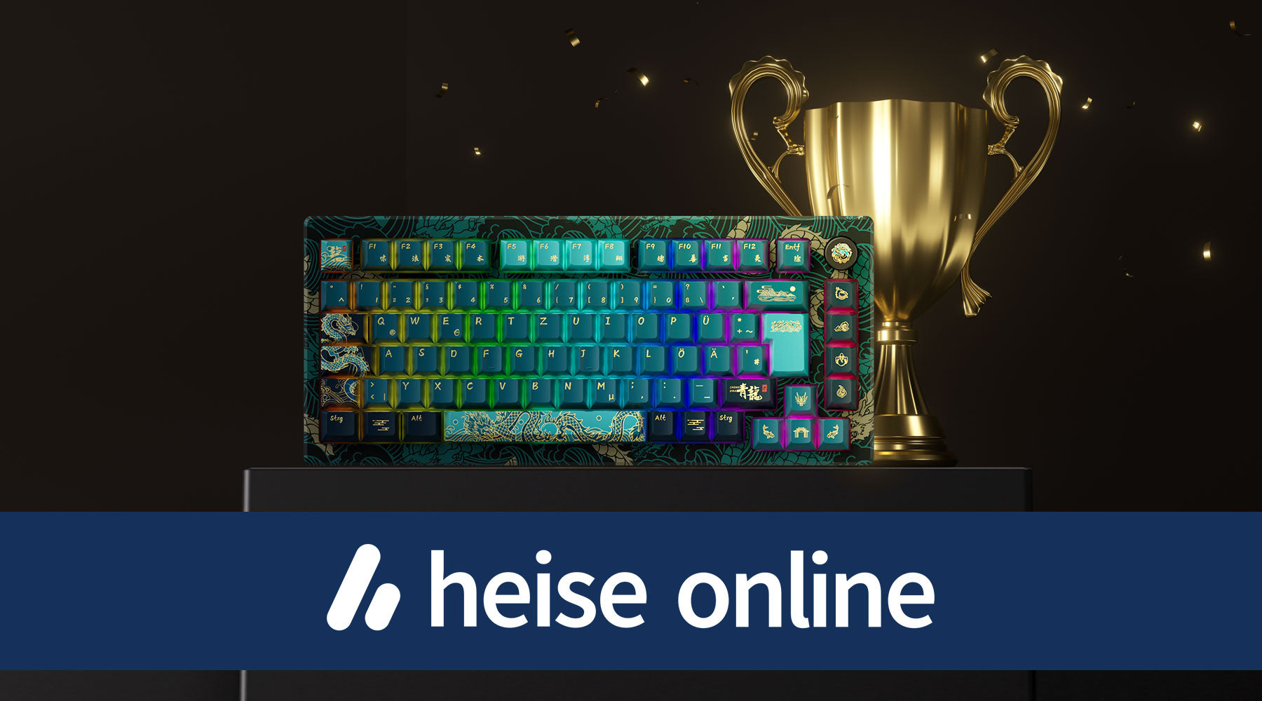 Akko MOD 007B HE Year of the Dragon Named Best Gaming Keyboard by Heise.de