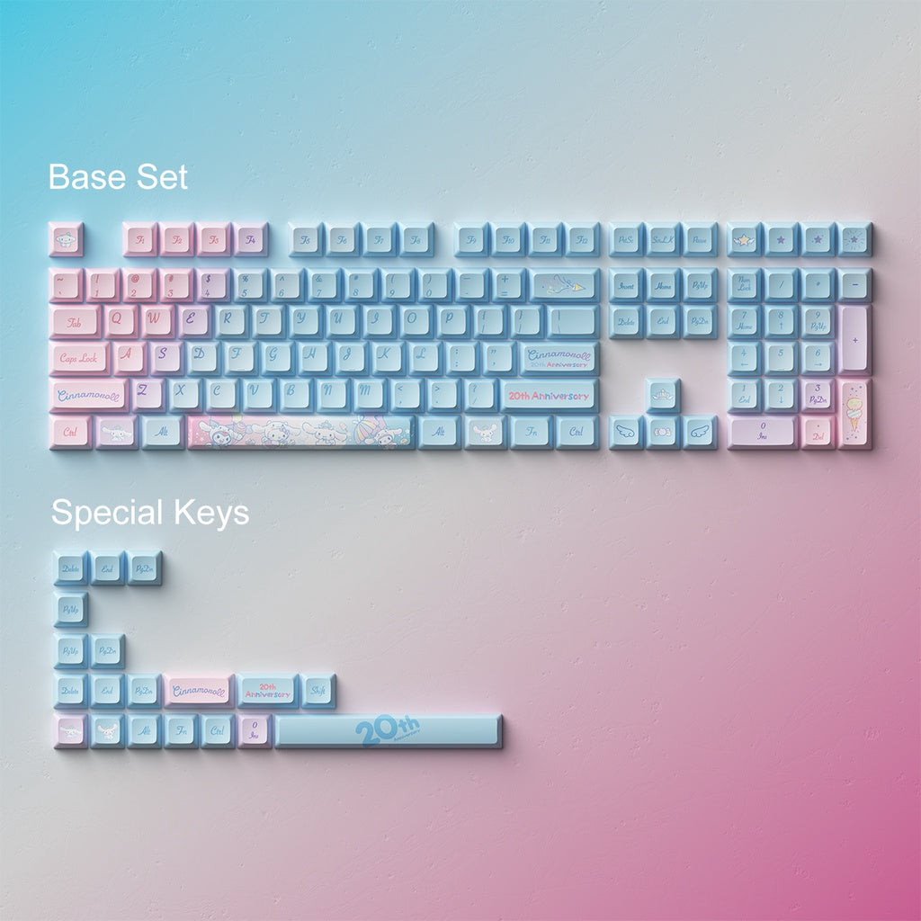 Cinnamoroll 20th Anniversary Rainbow Keycap Set