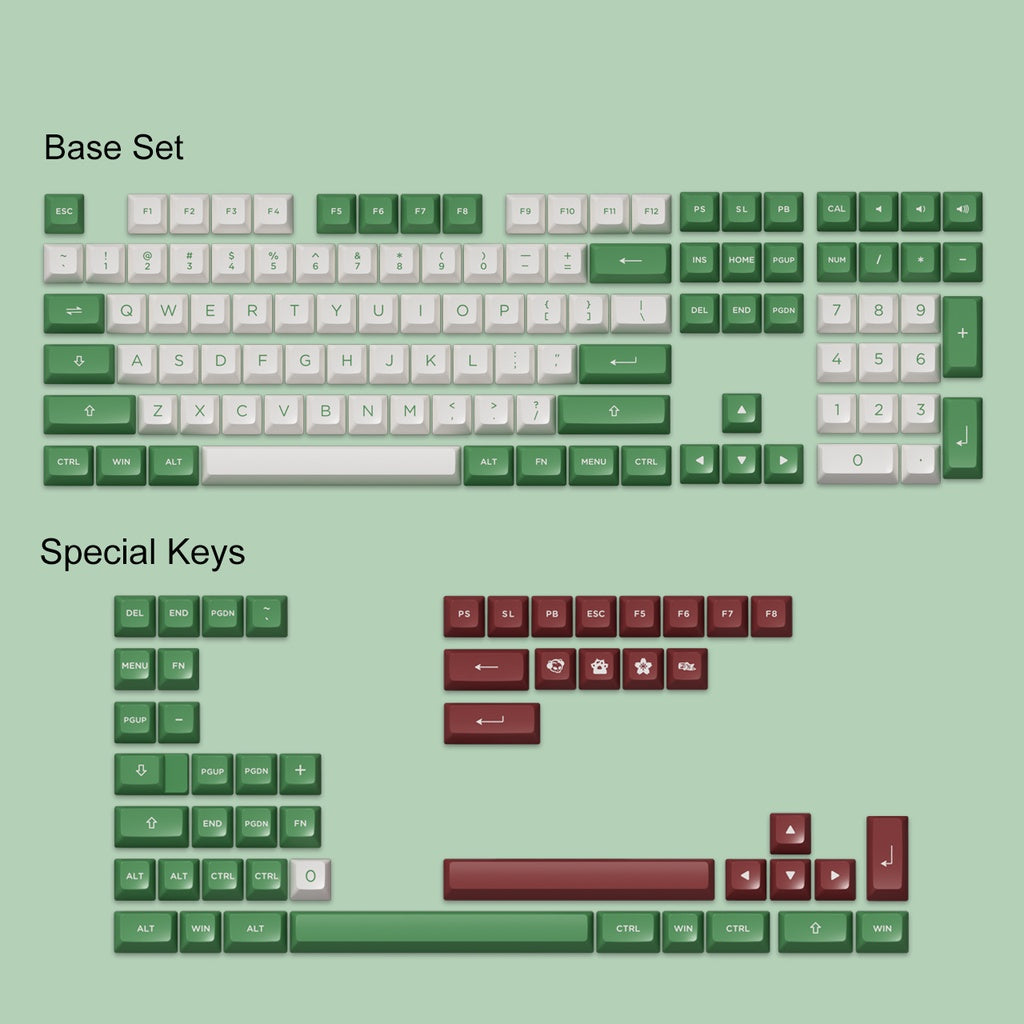 Matcha Red Bean Keycap-Set (158-Key)