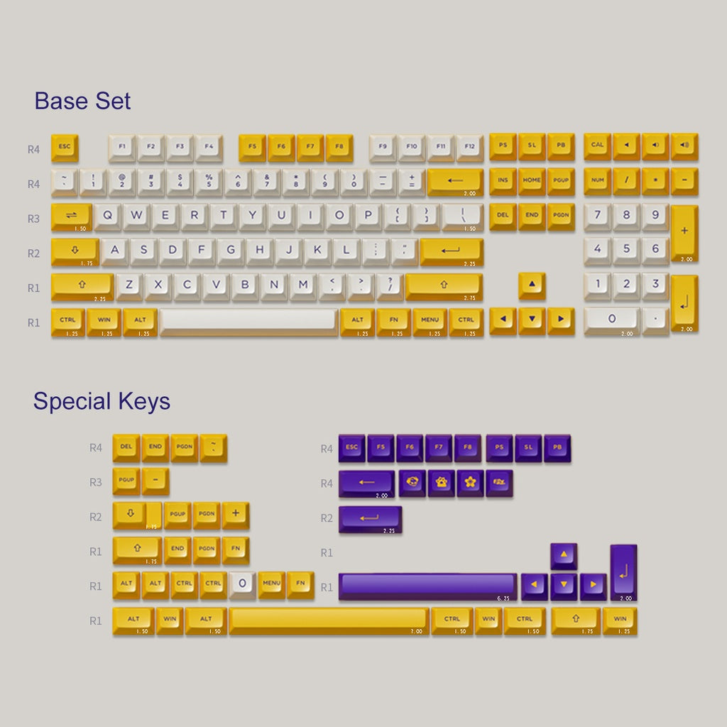 Los Angeles Themed Keycap Set (158-key)