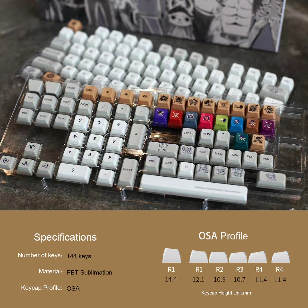 One Piece Calligraphy OSA Keycap Set(144-key)