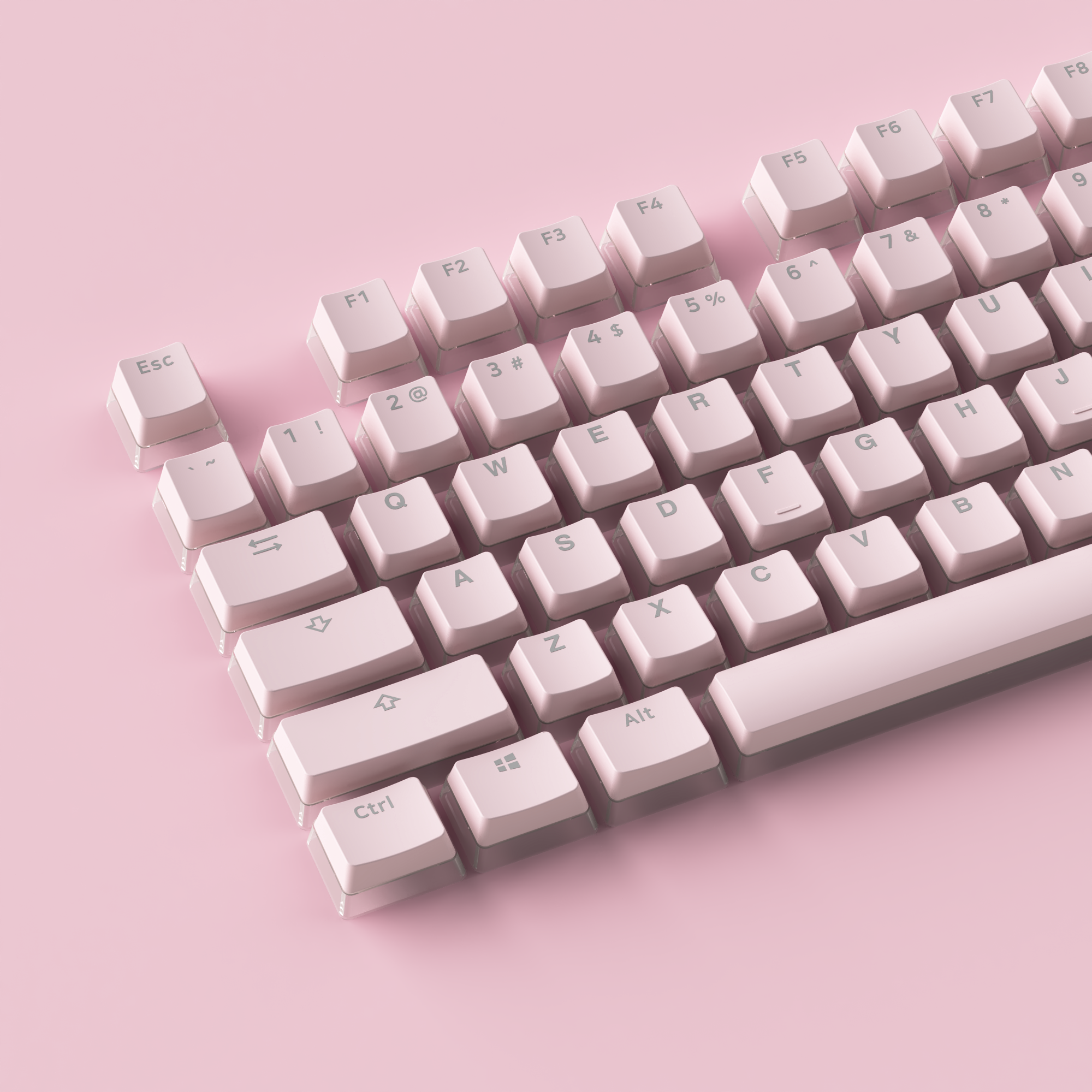 Sakura Jelly Keycap Set (108-key)