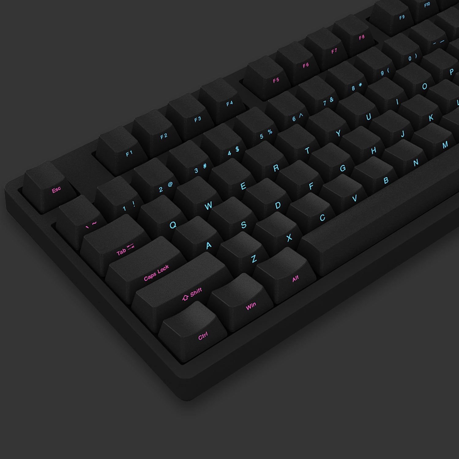 pbt keycaps of midnight 3087sp wired mechanical keyboard