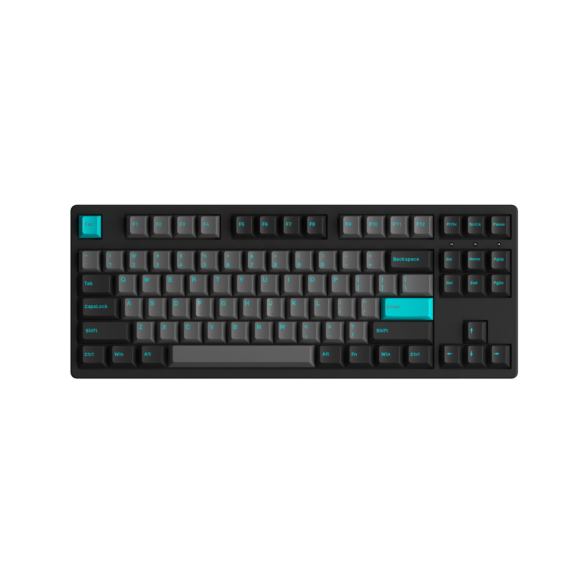 Akko Black & Cyan 3087 Plus Mechanical Keyboard | AKKO EU