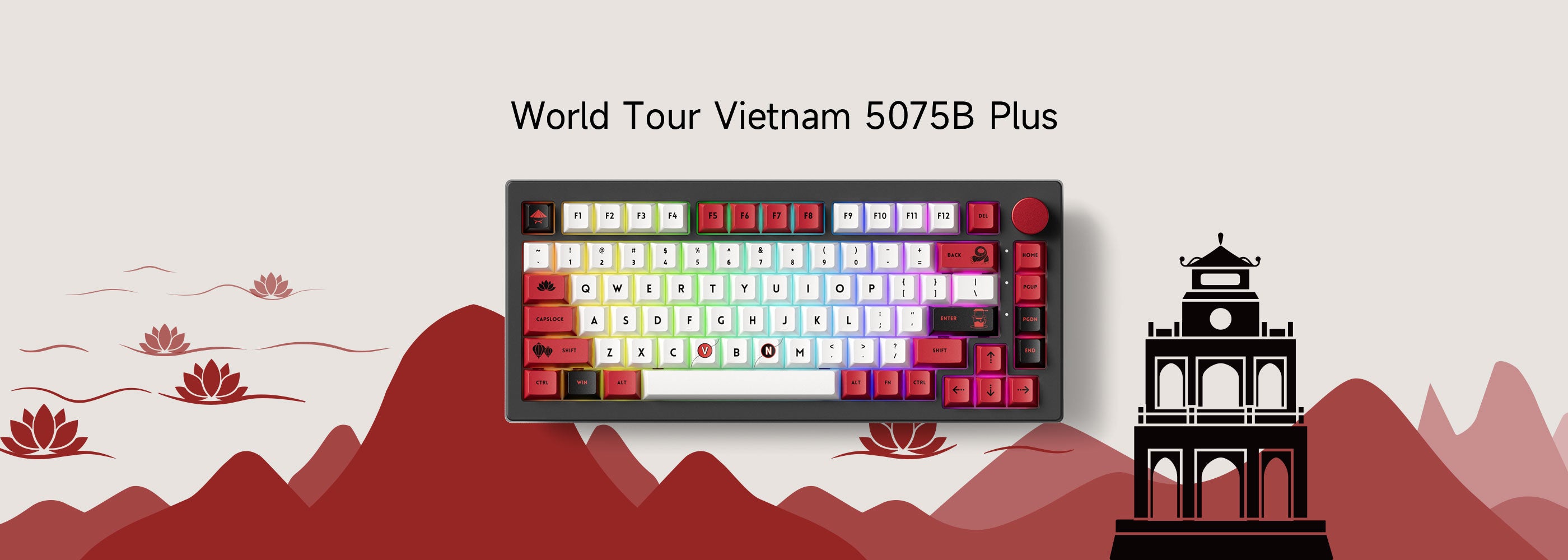 Akko 5075B Plus World Tour Vietnam Mechanical Keyboard