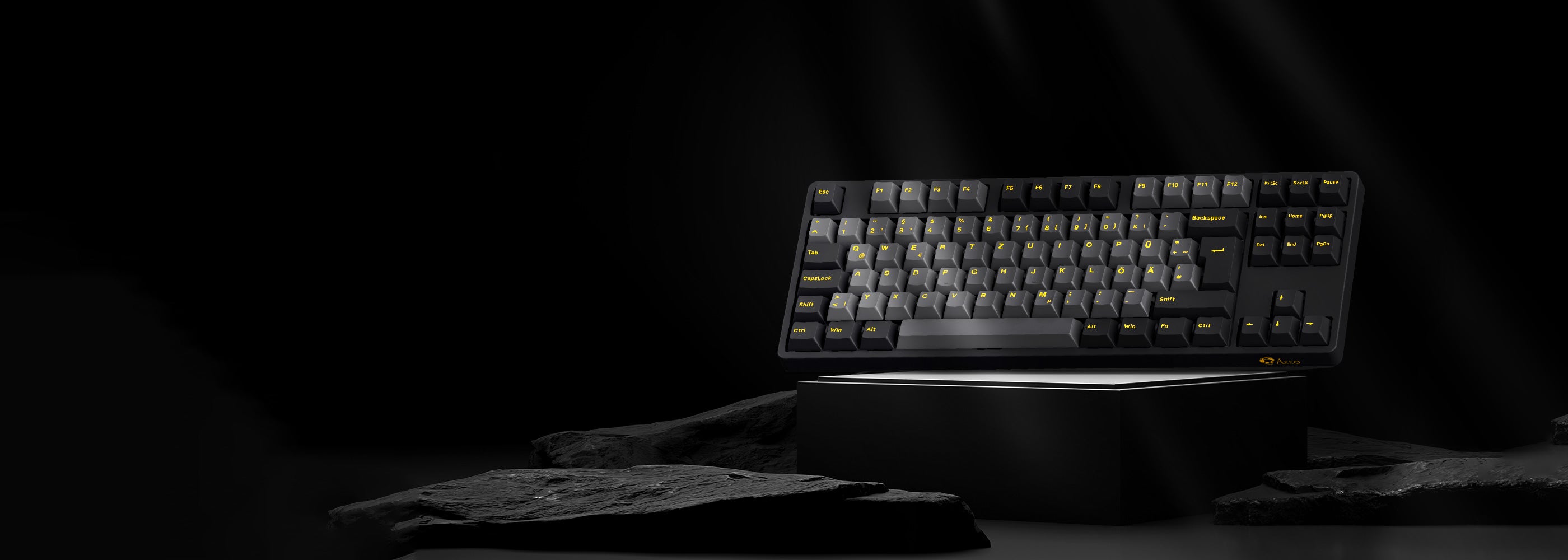 Akko 5087S Black Gold ISO DE Keyboard