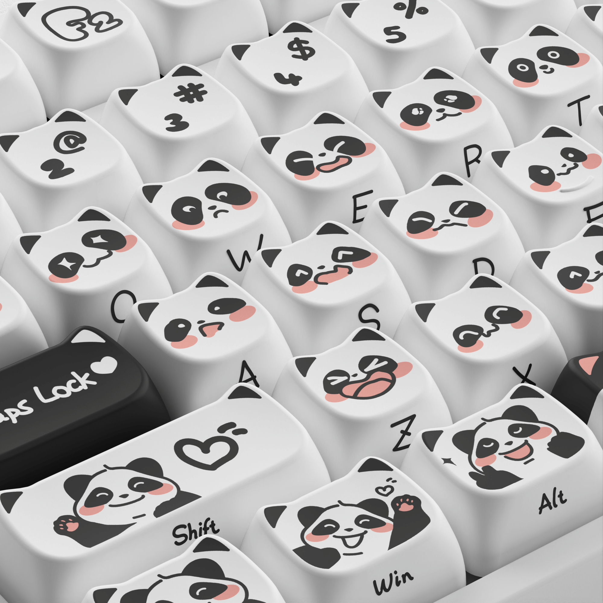 Panda MAO Tastenkappen-Set (142 Tasten)