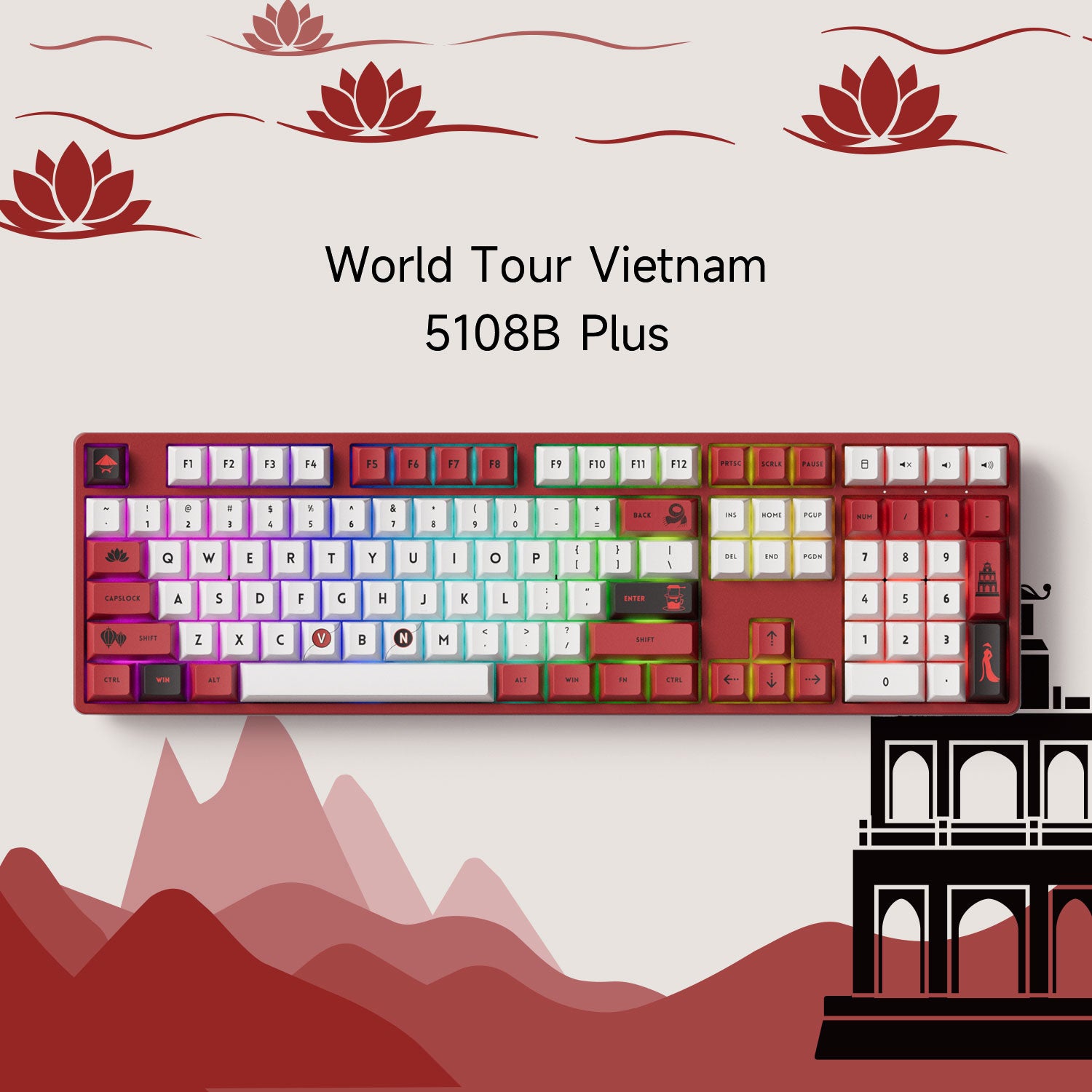 World Tour Vietnam 5108B Plus Keyboard