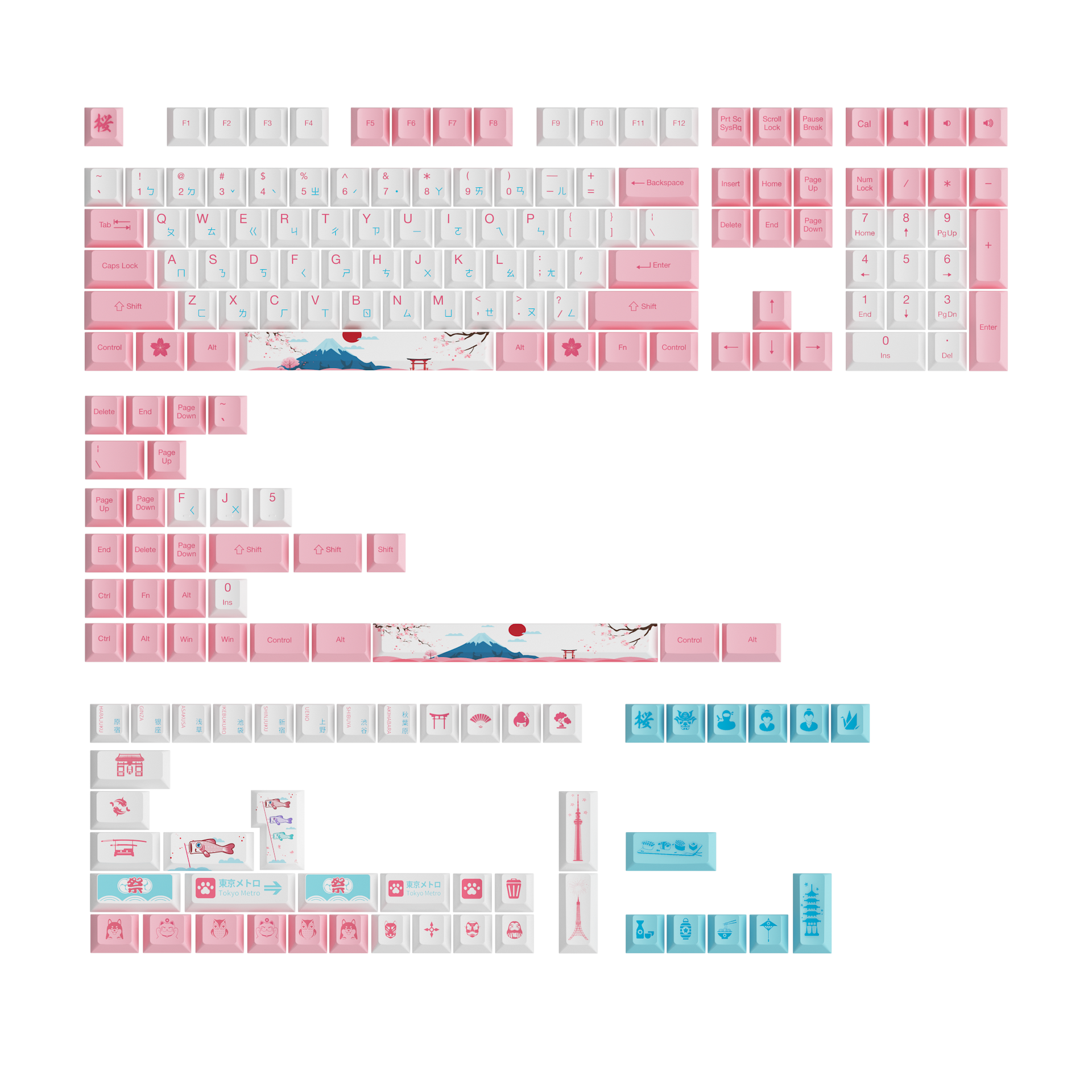 World Tour Tokyo R2 Multi-Language SE Keycap Set( (185-Key) | AKKO EU