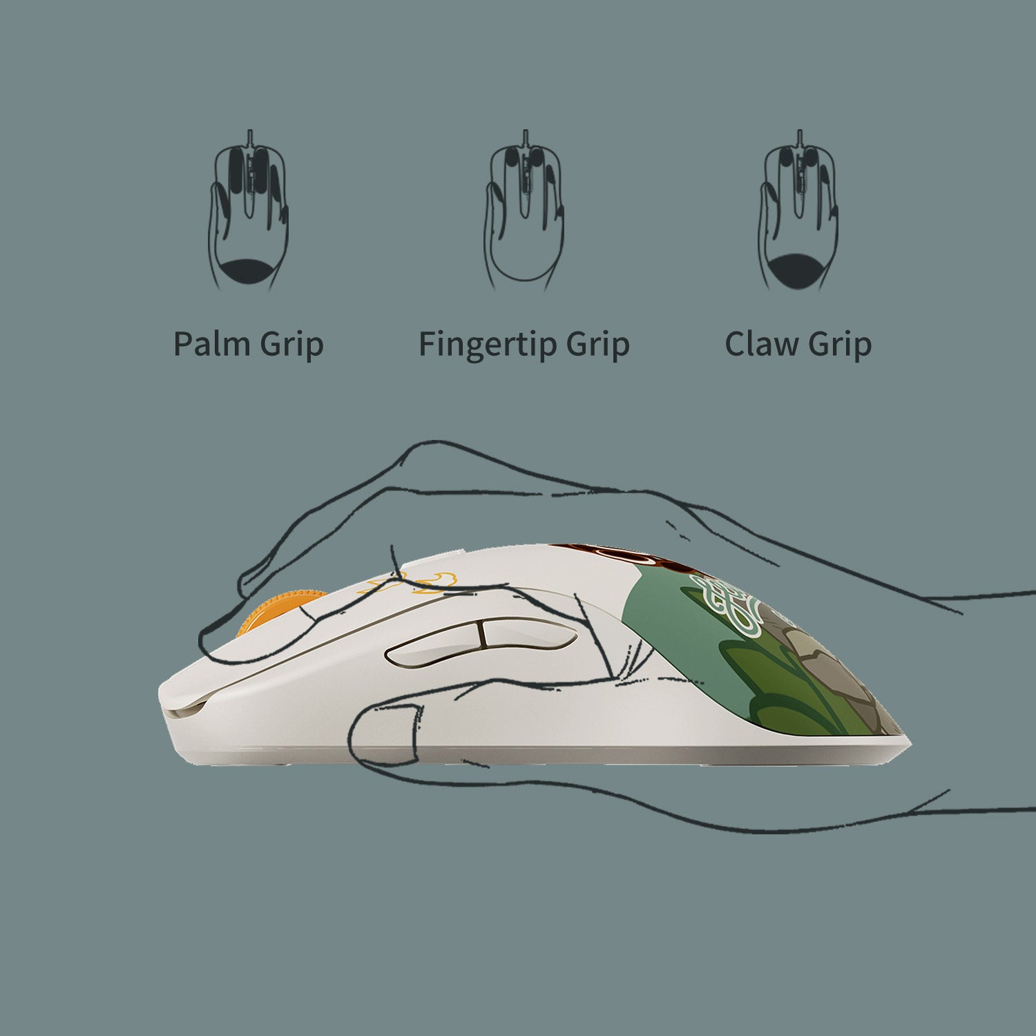 Akko AG ONE Light The Legend of Hei Wireless Mouse Ergonomic Designed