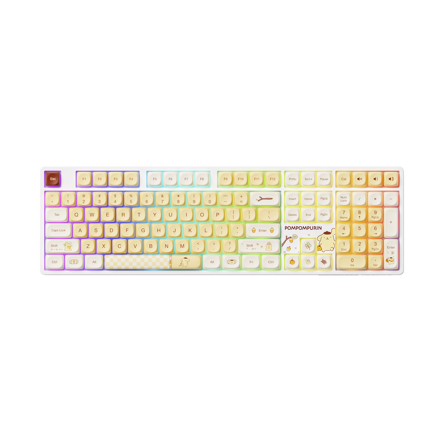 Pompompurin 5108B Plus 100 Percent Mechanical Keyboard