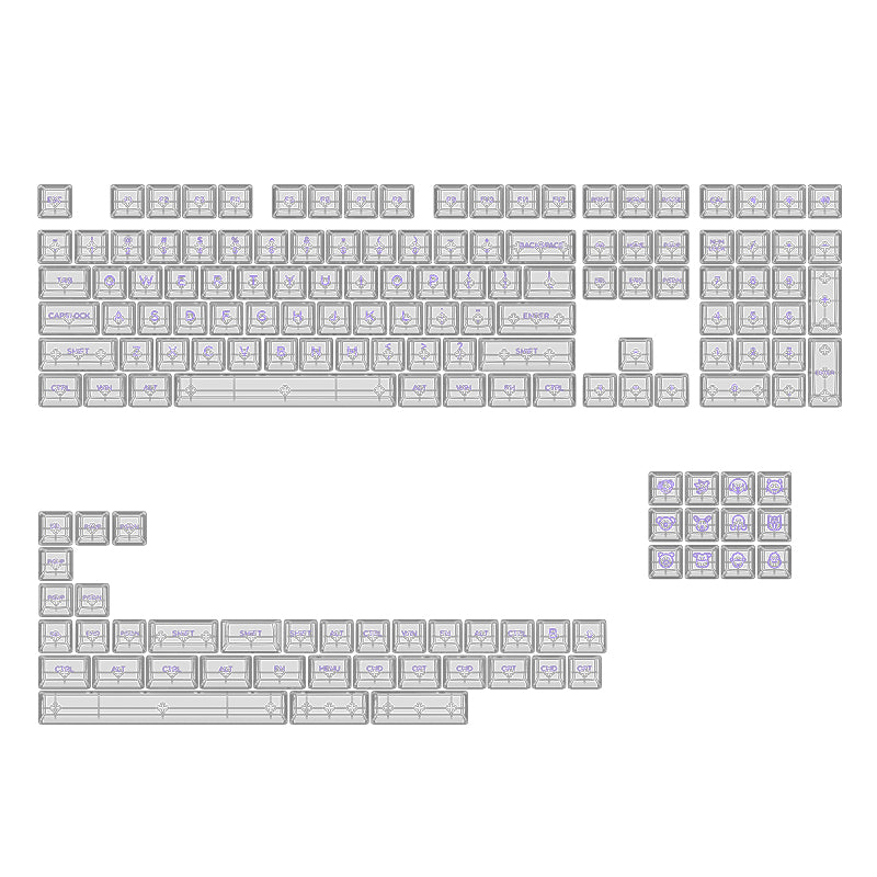 ASA Clear Keycap Set (155-Key)