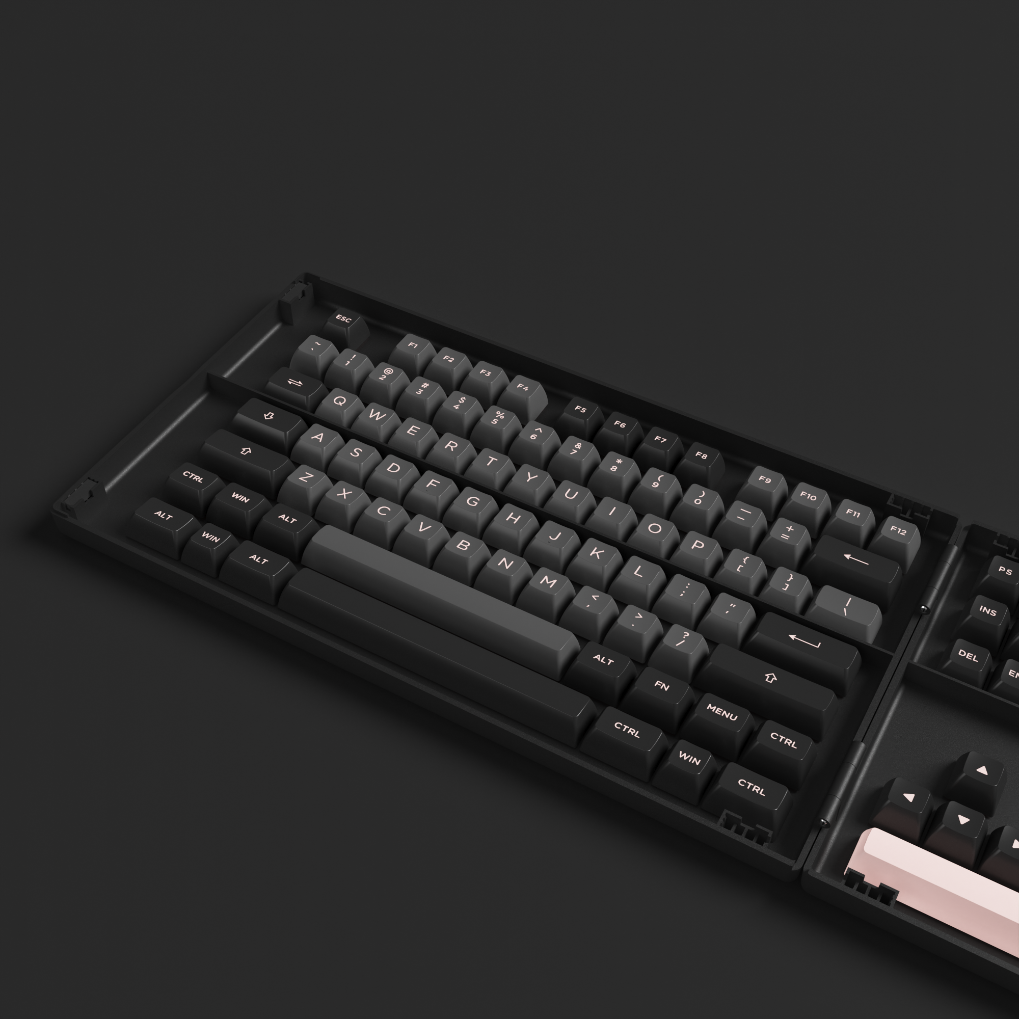 Black & Pink Keycap-Set (158-Key)