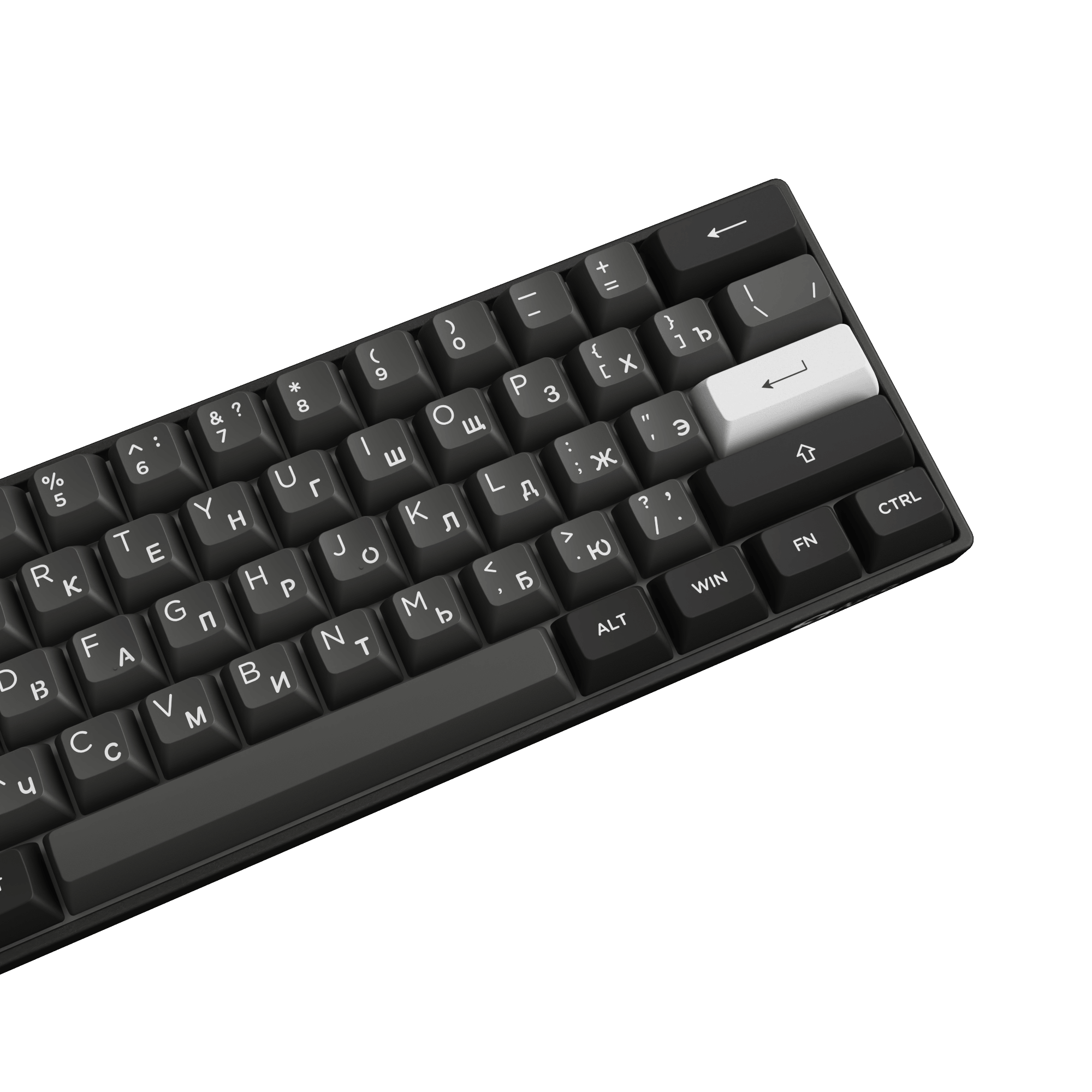 Akko 3061S Cyrillic Keyboard Series Front Right Side Details
