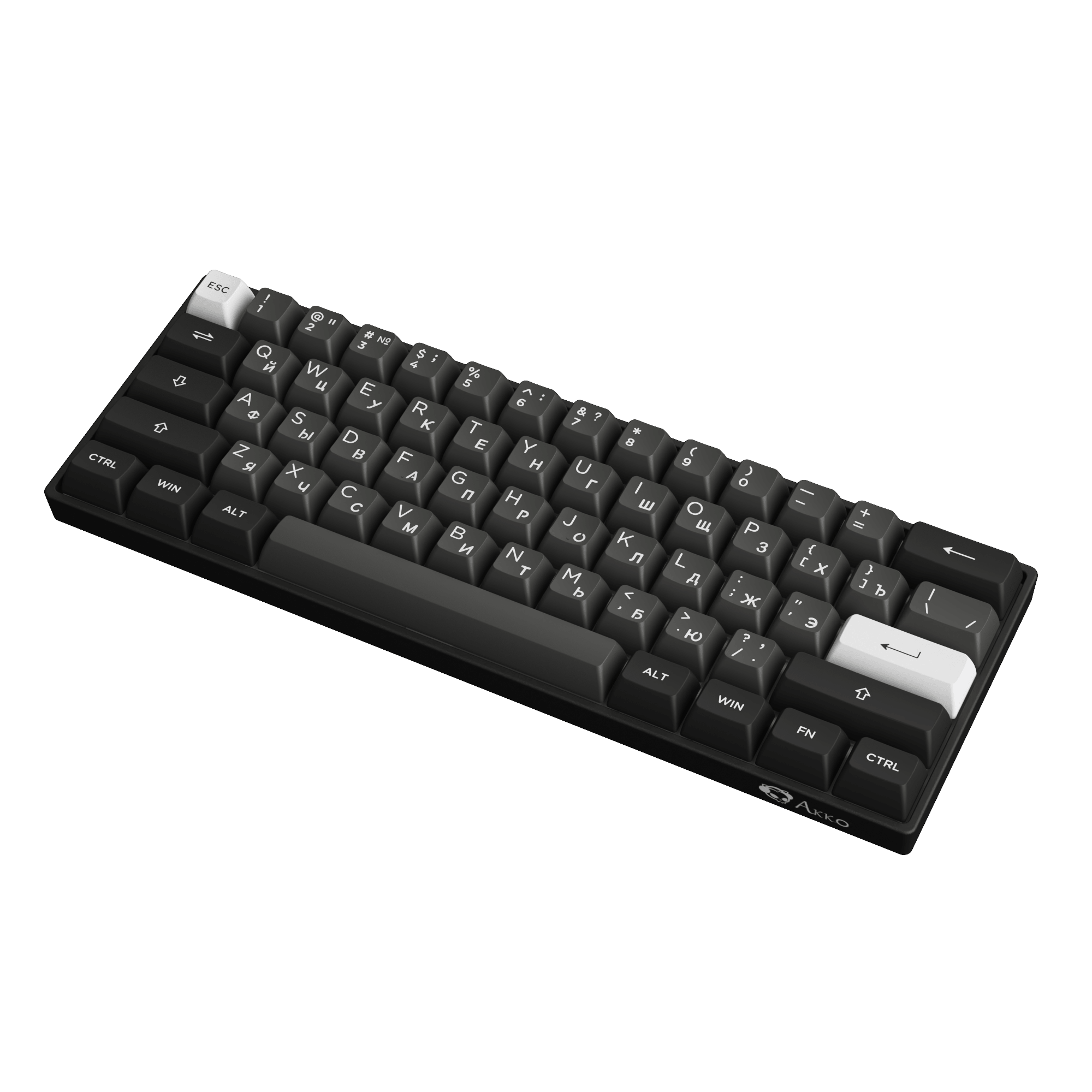 Akko 3061S Cyrillic Keyboard Series Front Left Side
