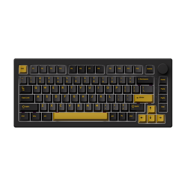 Akko 5075 V3 Mechanical Keyboard Black Gold