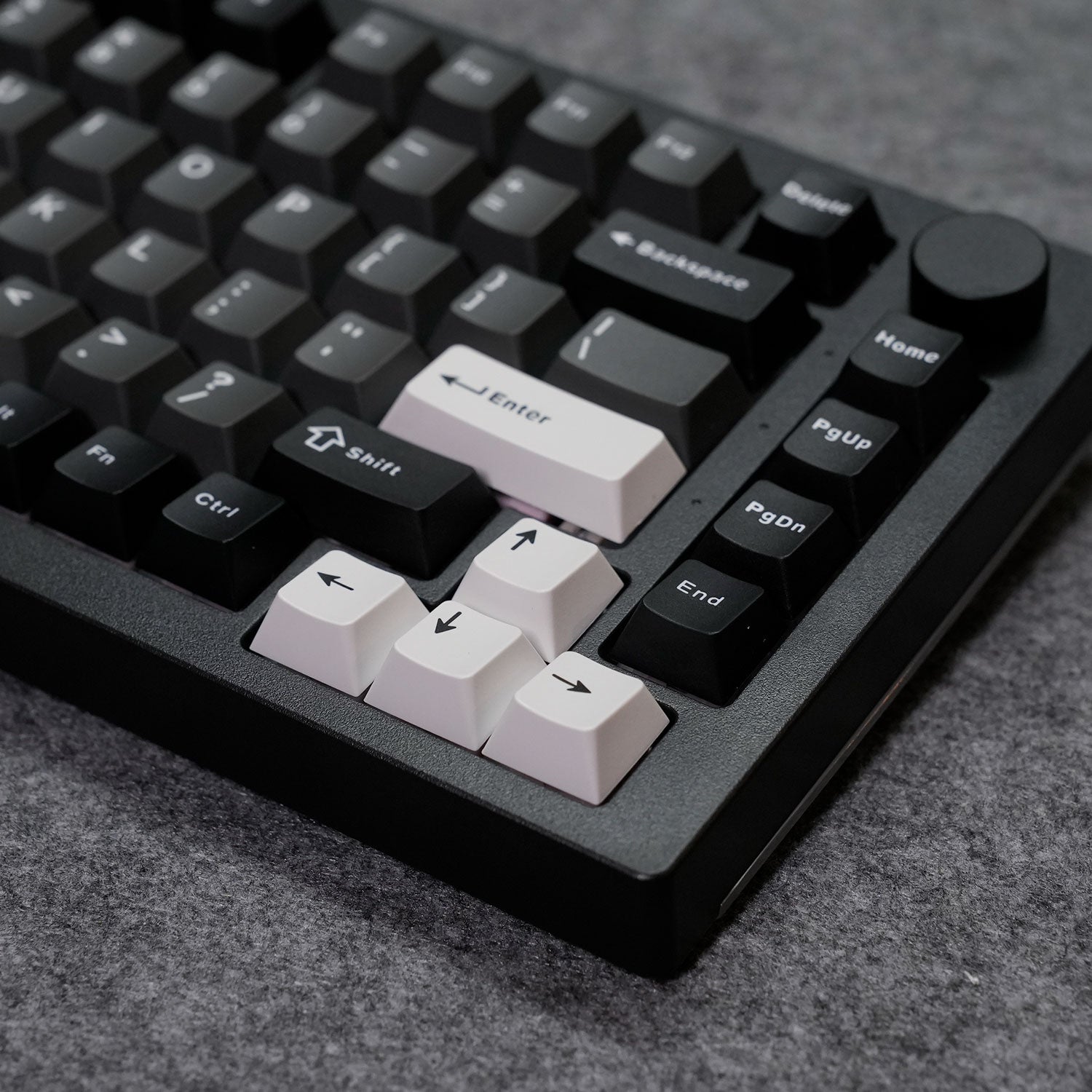 Akko 5075 V3 Black Silver Mechanical Keyboard Right Details